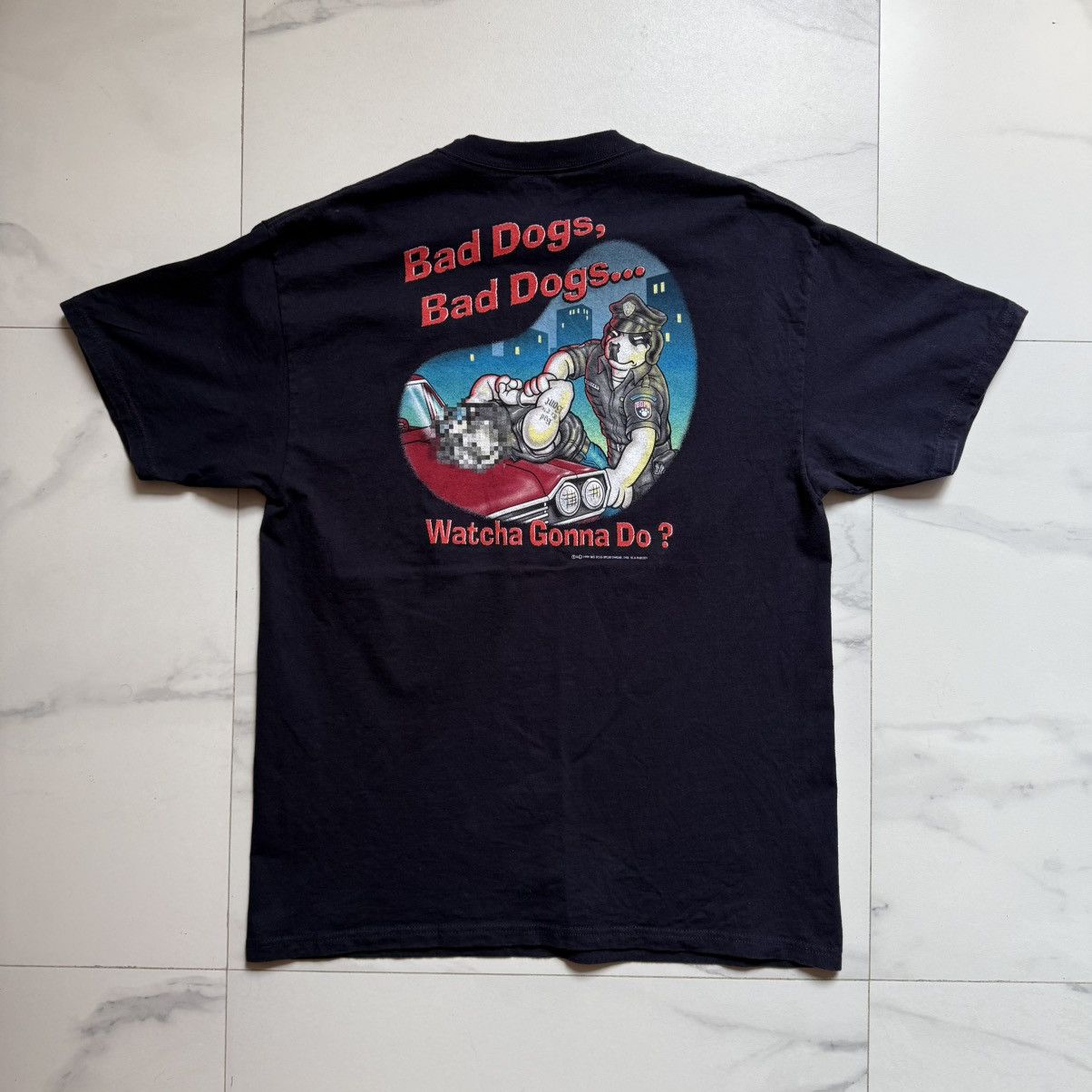 Big Dogs Vintage Bad Dogs Watcha Gonna Do? T-Shirt Size US L / EU 52-54 / 3 - 3 Thumbnail