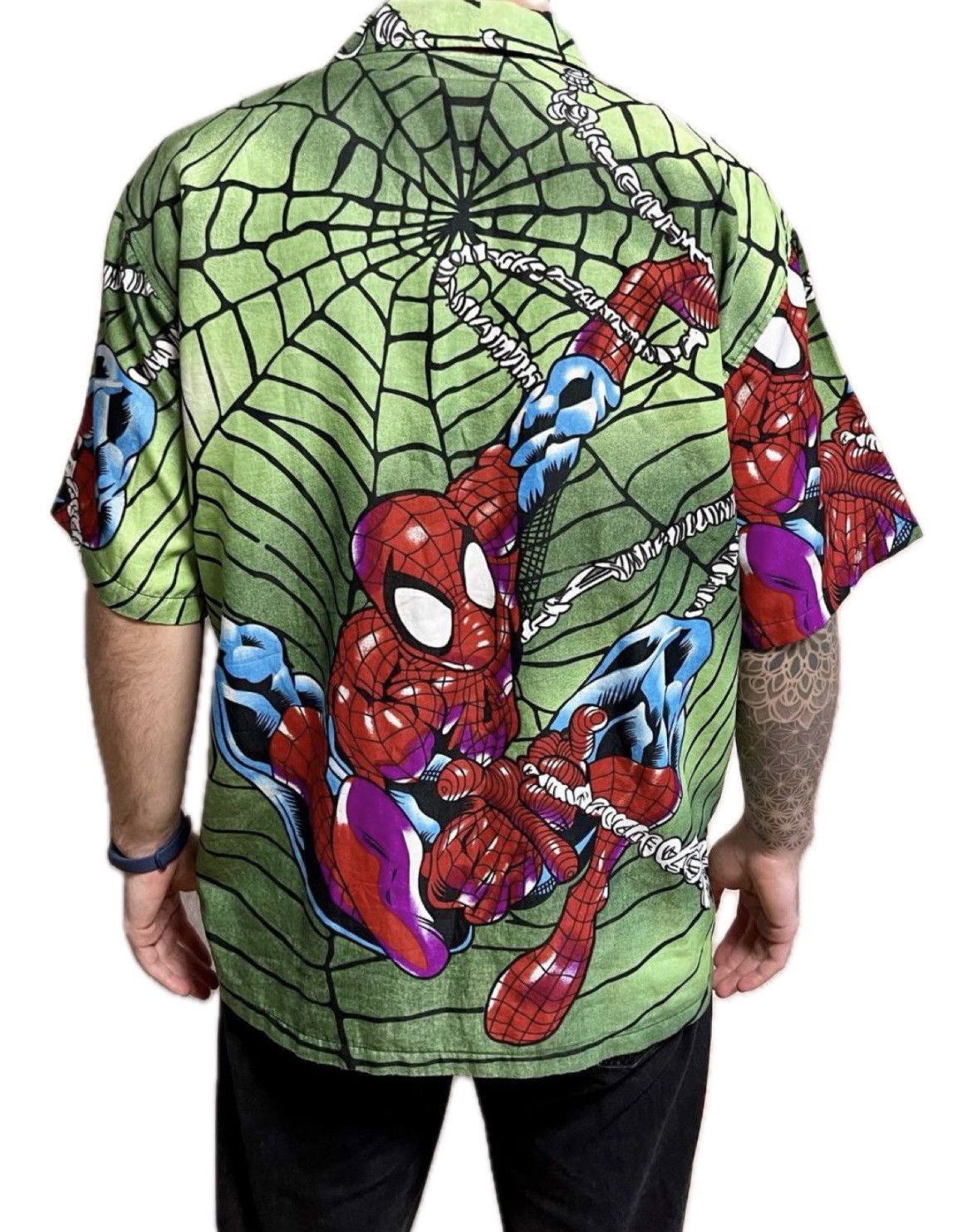 Marvel Comics Spider Man Vintage 90s Shirt X Large Size US L / EU 52-54 / 3 - 2 Thumbnail