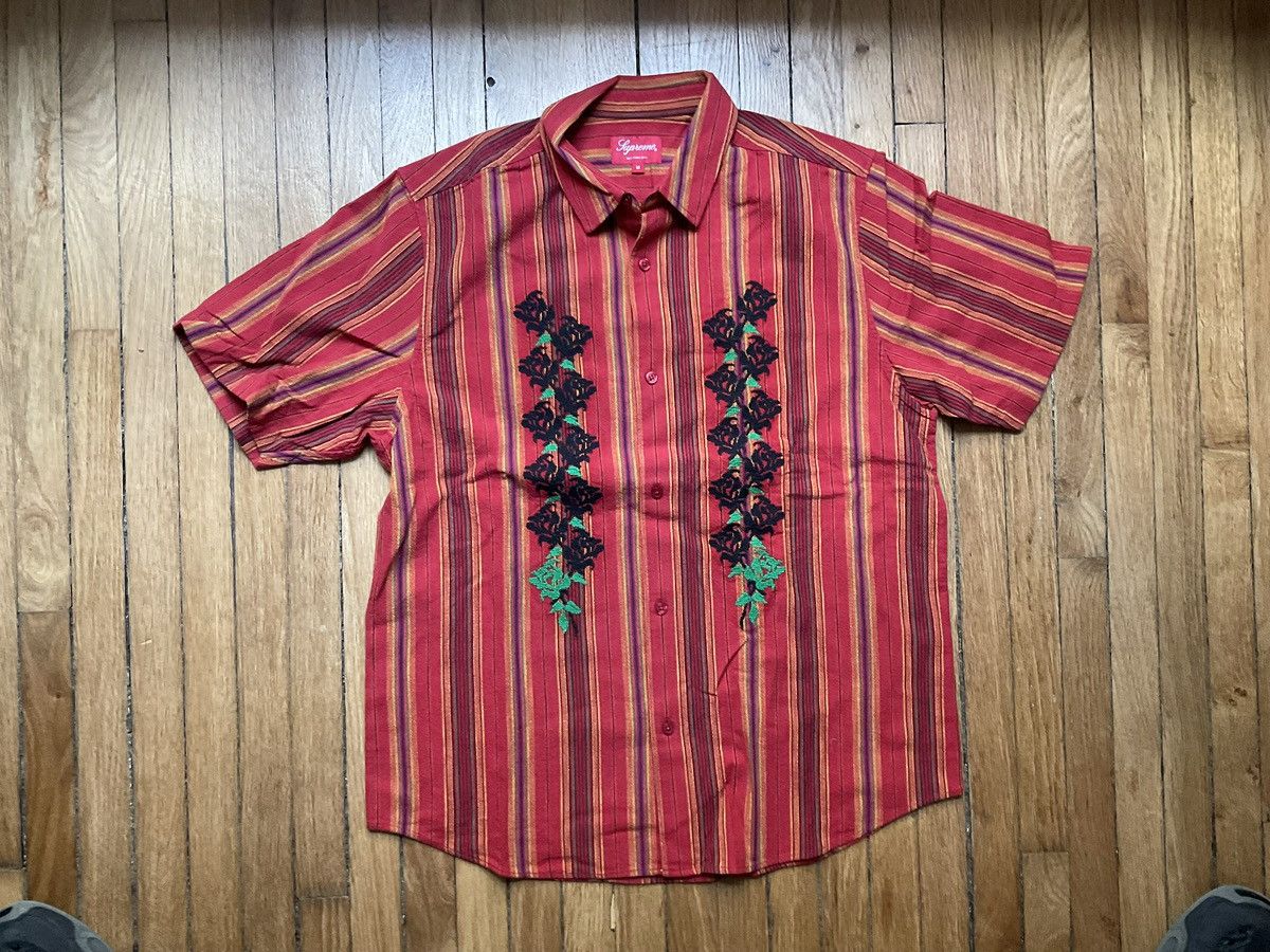 Supreme Chemise S/S Broderie Doré Stripe
