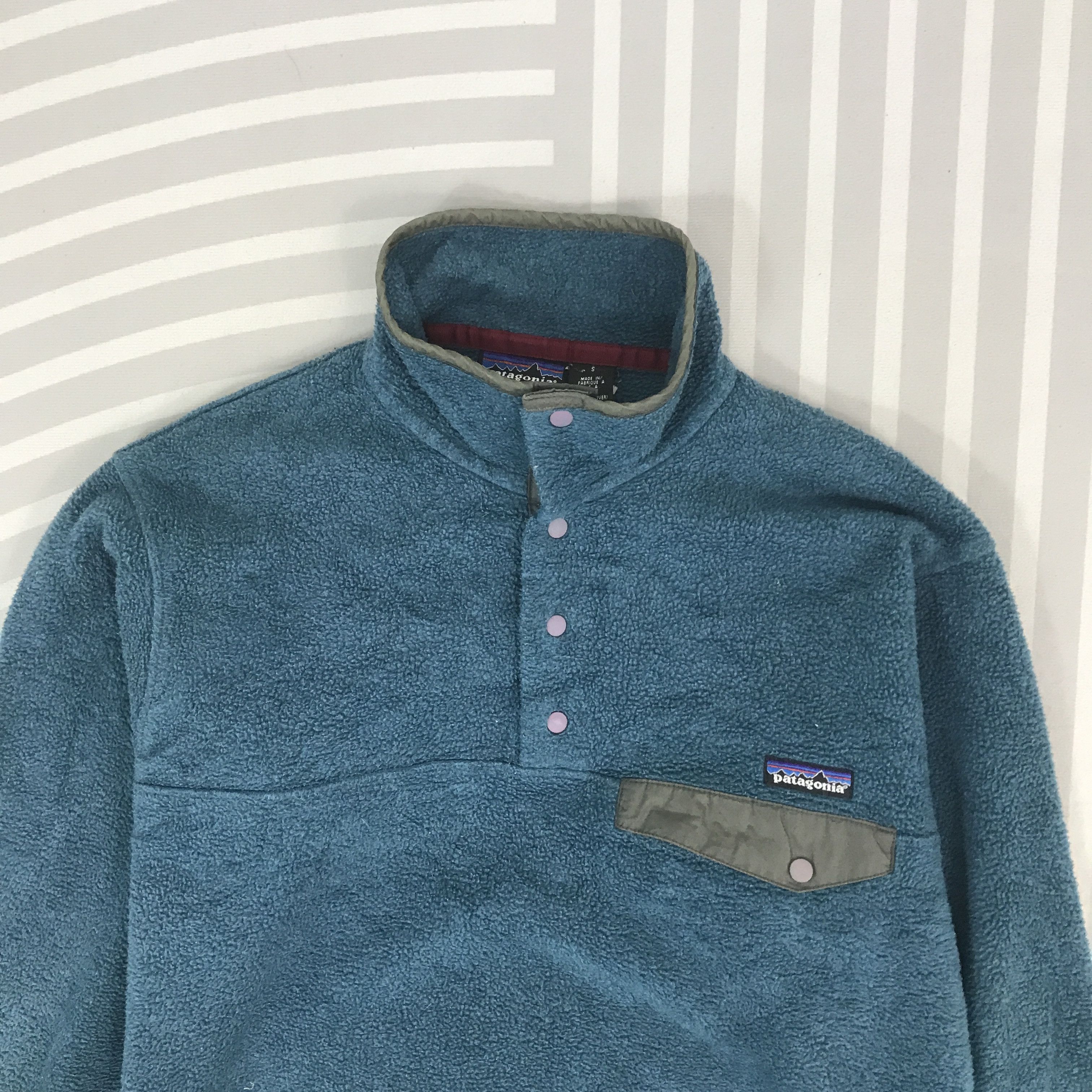 Patagonia × Vintage Vintage Pantagonia fleece single pocket Jacket Size US S / EU 44-46 / 1 - 2 Thumbnail