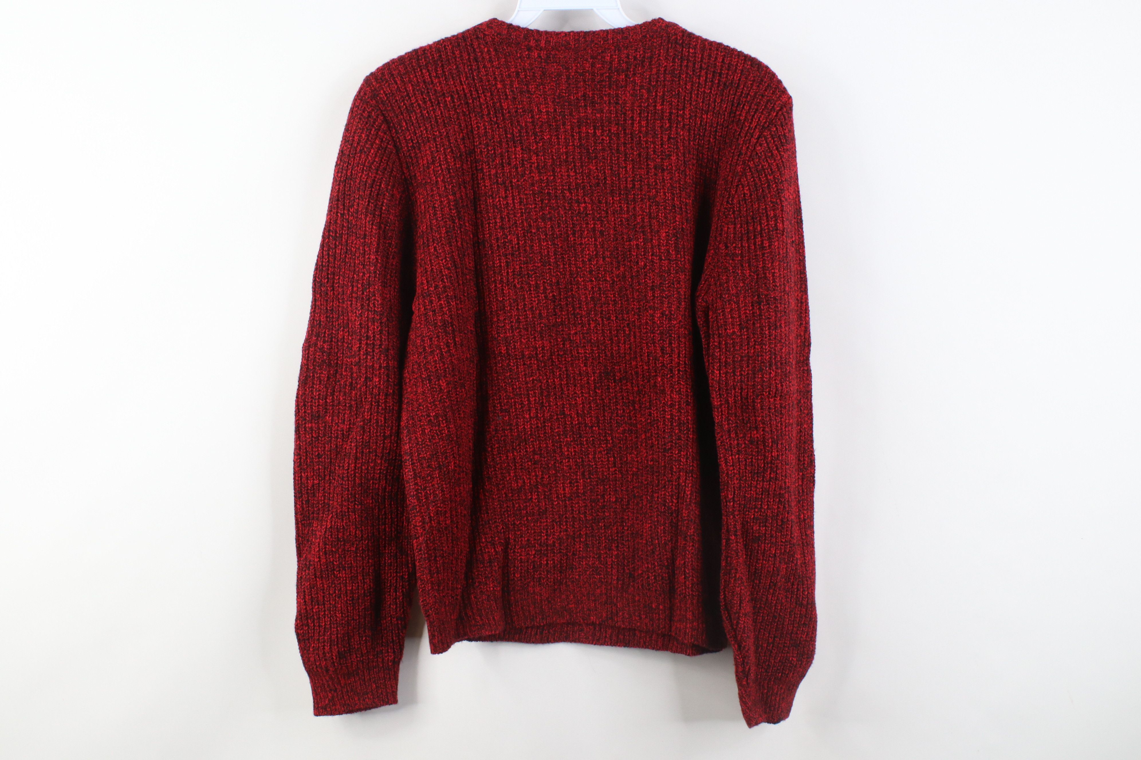 Vintage Vintage 80s 90s Streetwear Knit Crewneck Sweater USA Red Size S / US 4 / IT 40 - 9 Thumbnail