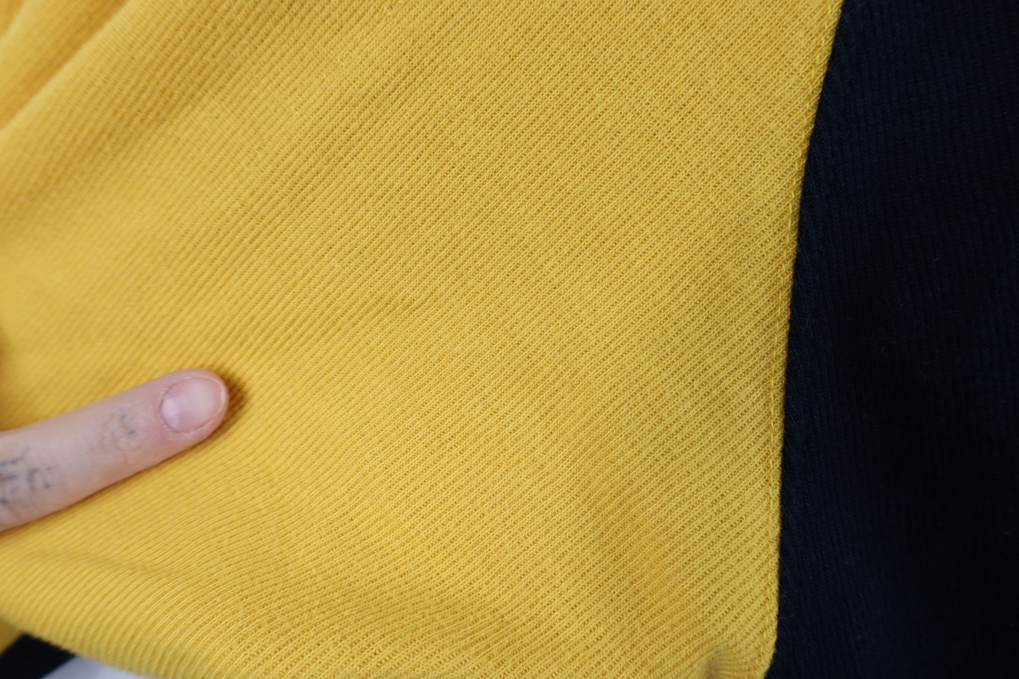 Vintage Vintage 90s Streetwear Block Ribbed Knit Long Sleeve T-Shirt Size US XL / EU 56 / 4 - 9 Thumbnail