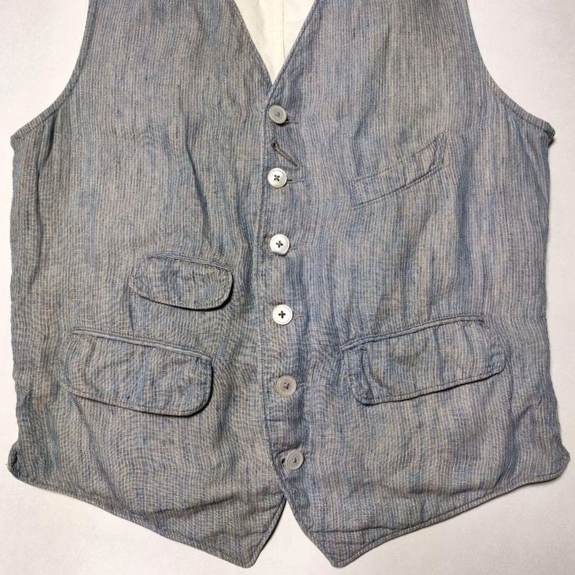 Ralph Lauren RRL RALPH LAUREN Indigo Linen Vest Men Multicolor Size XS Size US XS / EU 42 / 0 - 4 Thumbnail