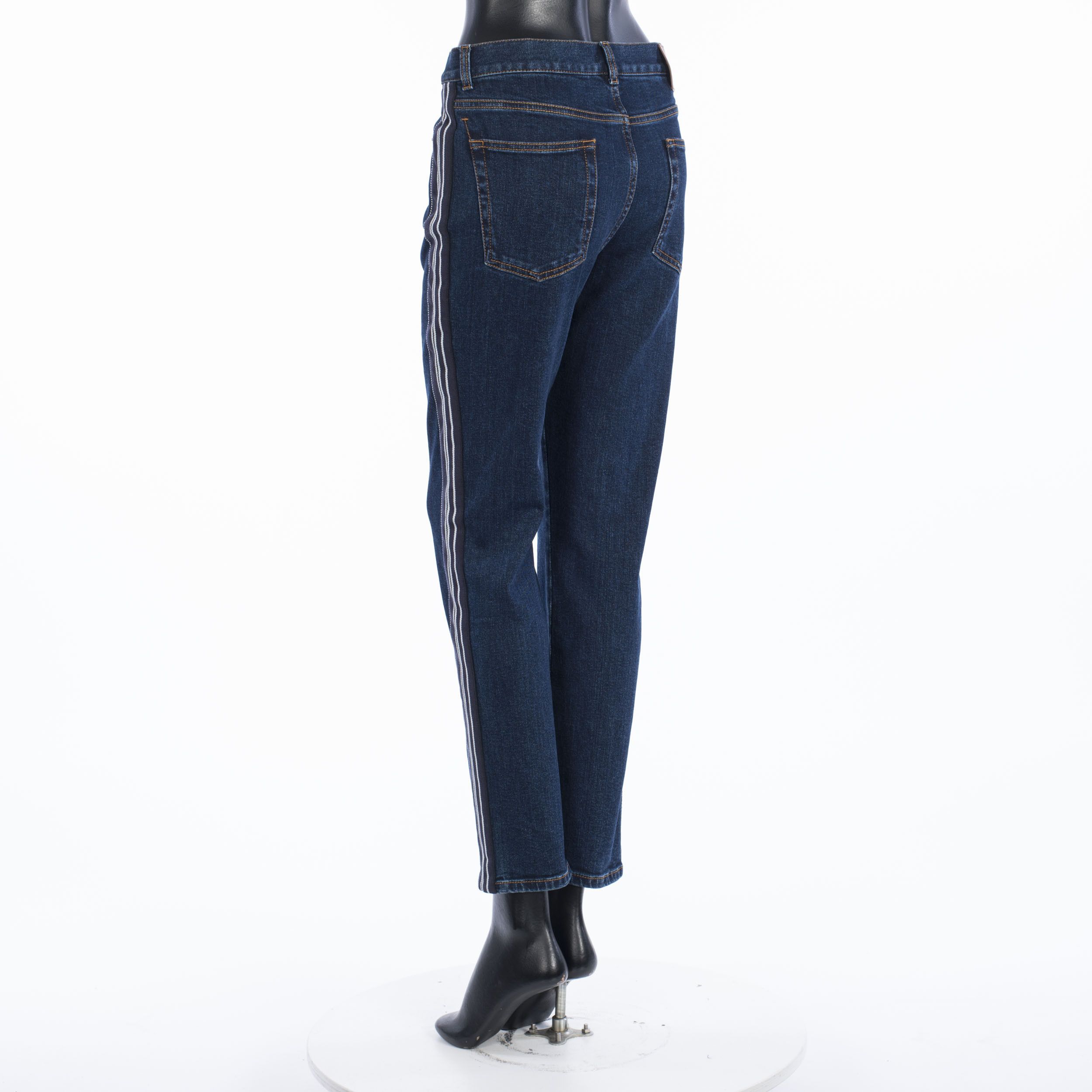 Alexander McQueen Indigo Blue Fitted Denim Trousers In Vintage Wash Indigo Size 34" / US 12 / IT 48 - 4 Thumbnail