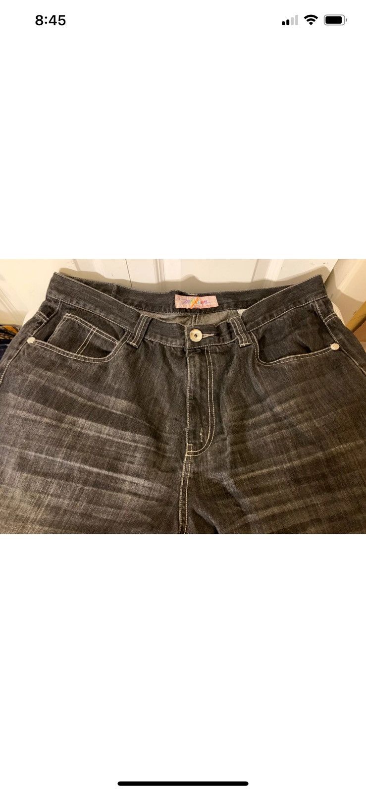 Vintage Vtg Miskeen jeans mens Sz 40 X 22 black Size US 40 / EU 56 - 3 Thumbnail