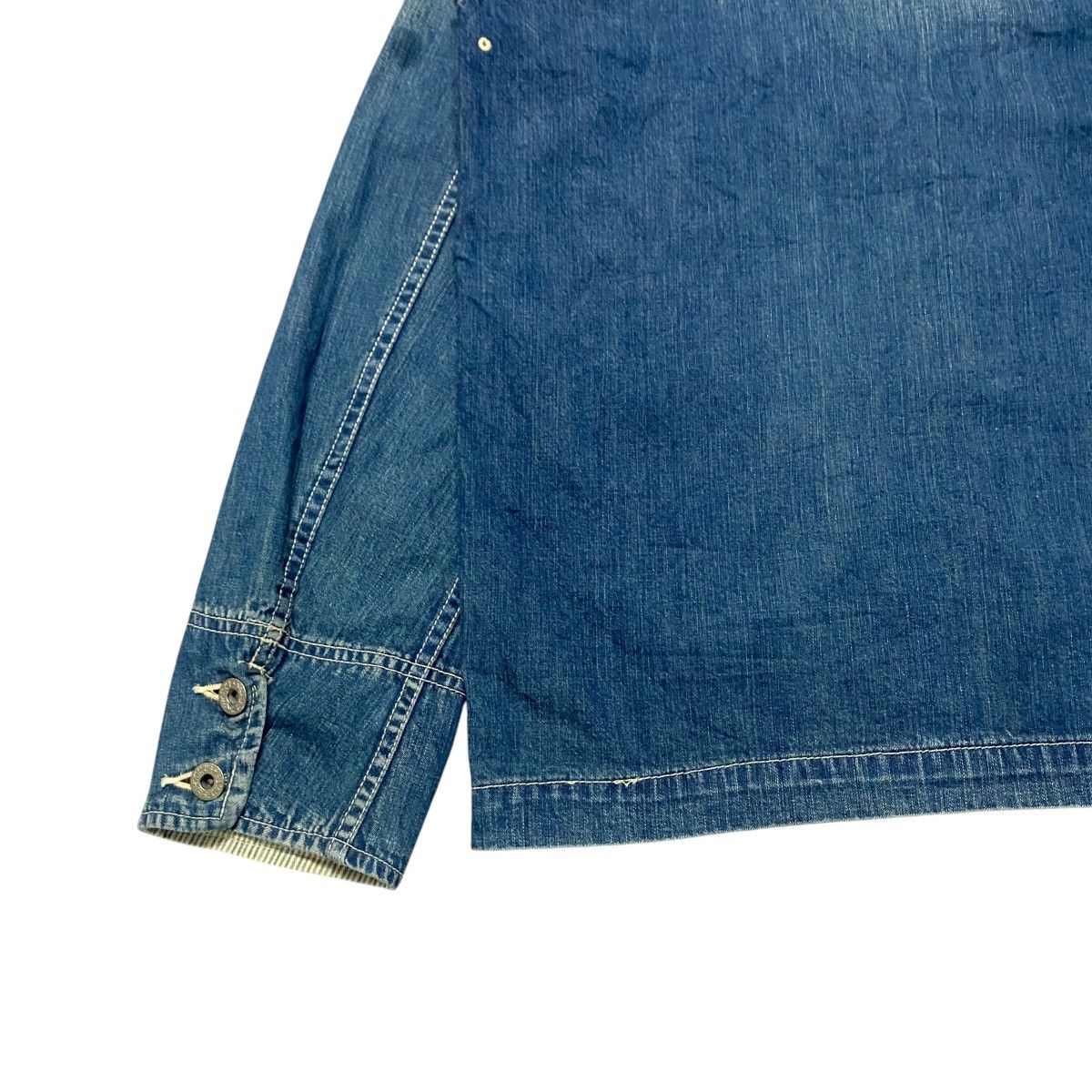 Sophnet. Sophnet US Navy Shawl Collar Denim Jacket Size US M / EU 48-50 / 2 - 10 Thumbnail