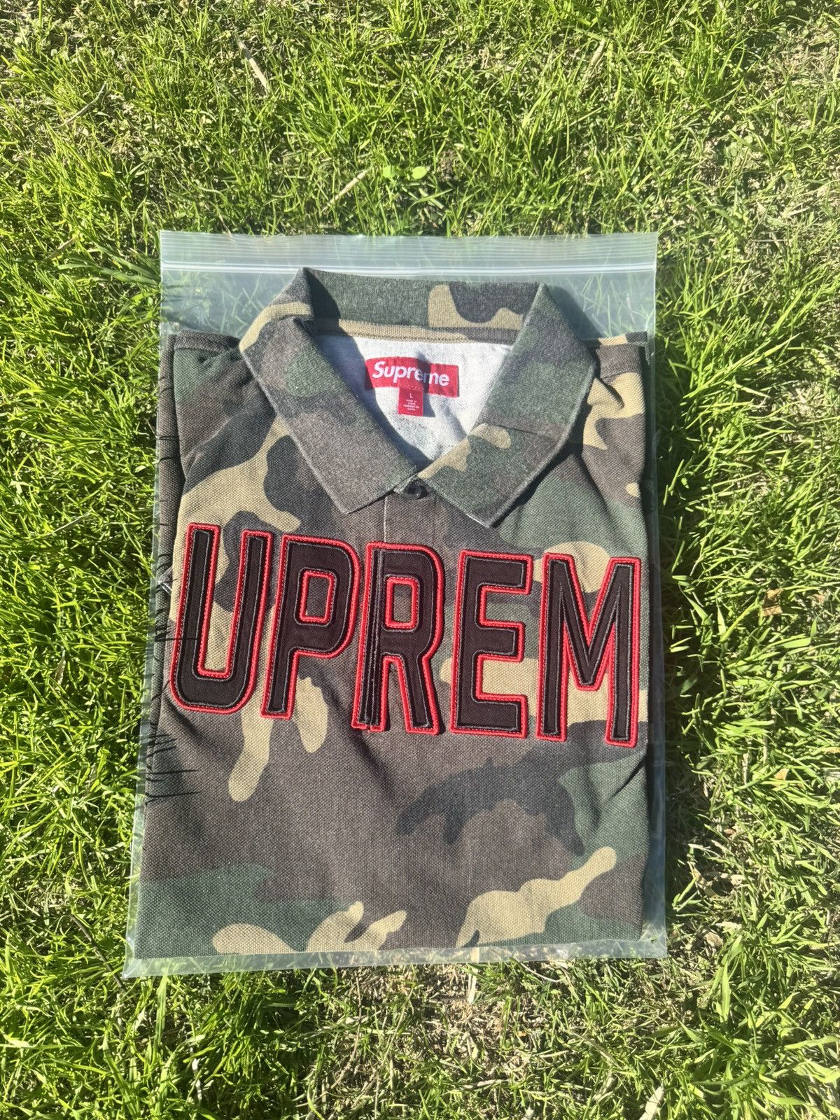 Supreme Supreme Twill Appliqué Polo | Grailed