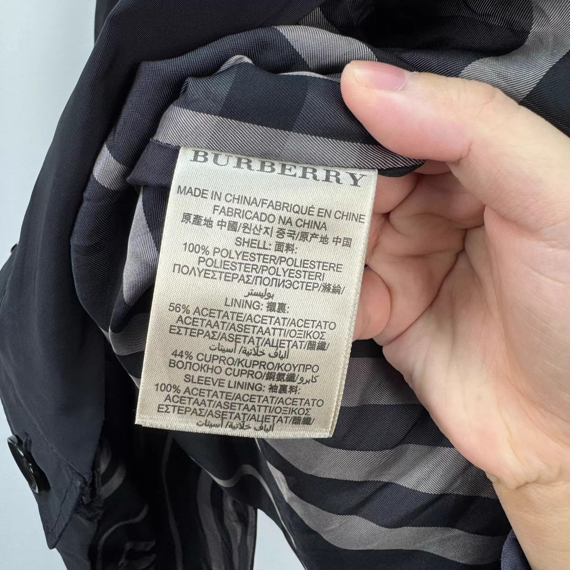 Burberry Burberry Black Check Lining Trench Coat XL 99 New Size US XL / EU 56 / 4 - 6 Thumbnail