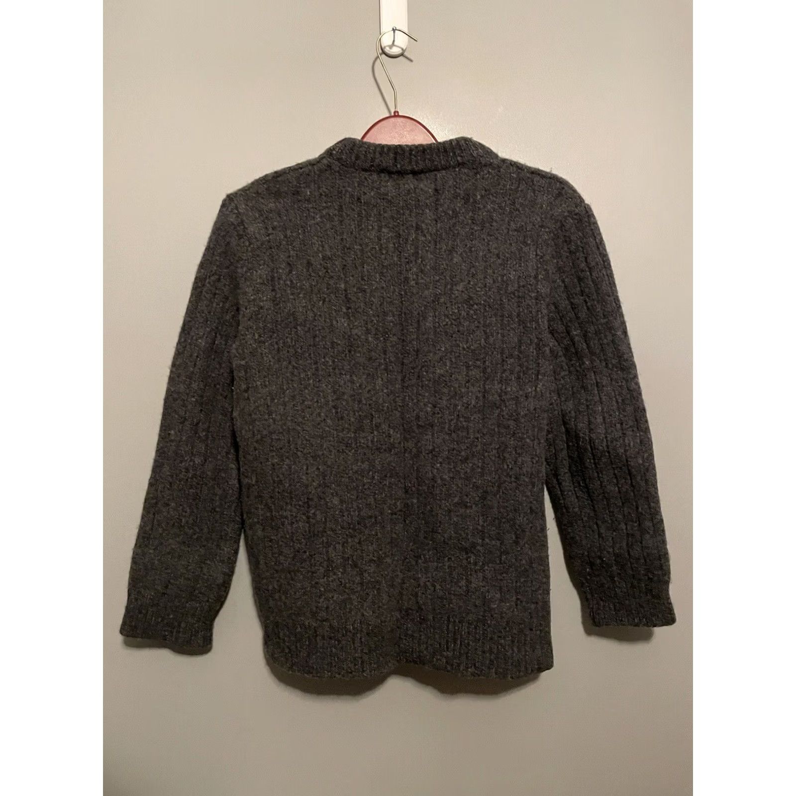 Vintage VINTAGE L.L. Bean Sweater Mock Neck Wool Knit Mens Large Gray 80s Pullover Size US L / EU 52-54 / 3 - 5 Thumbnail