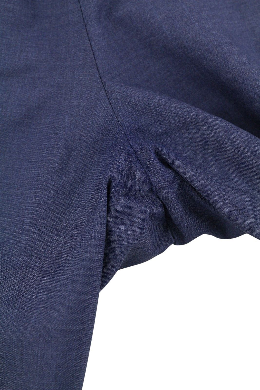 Suitsupply SOHO TURN-UP UK32R Blue Wool S120 Tapered Trousers 86726 Size US 32 / EU 48 - 10 Thumbnail
