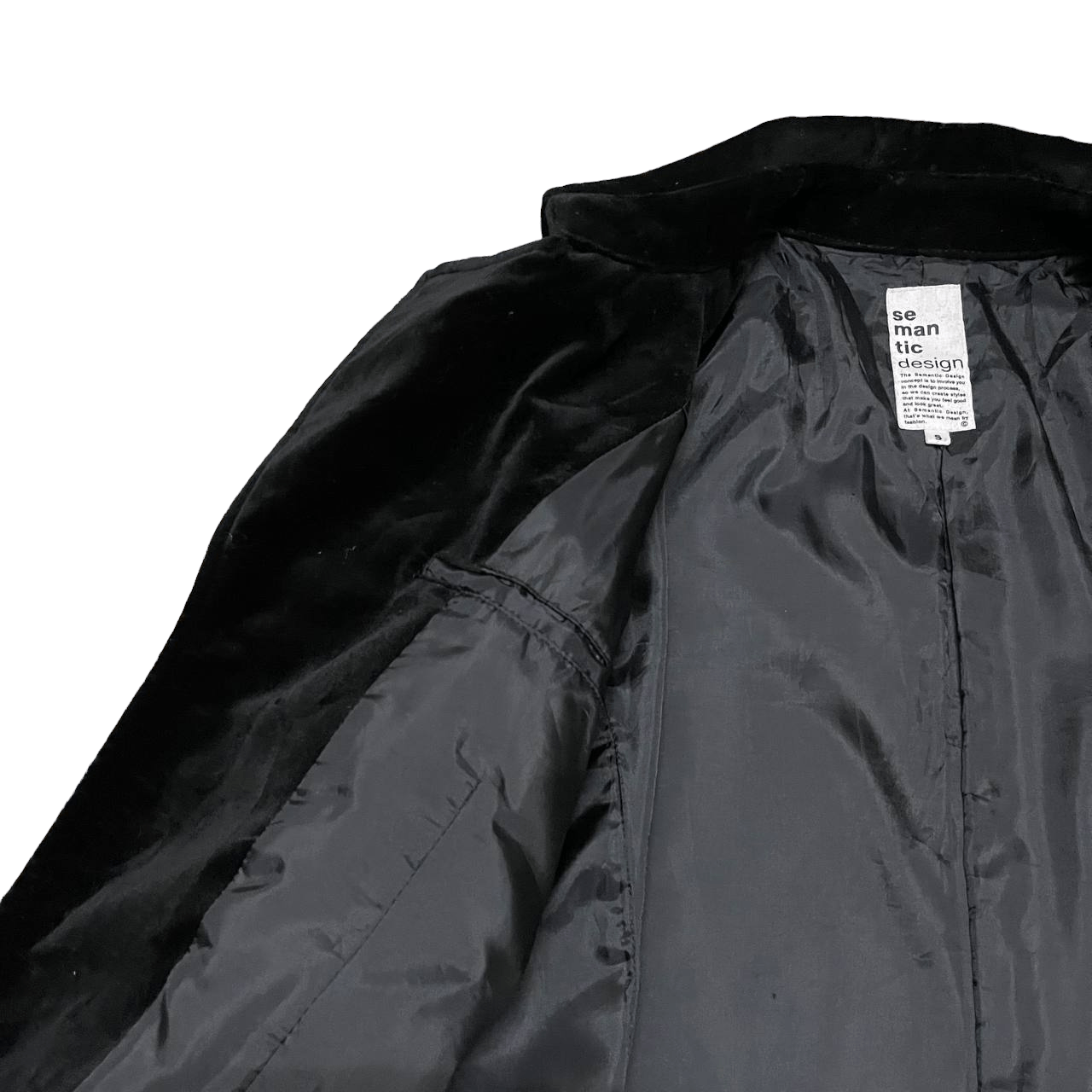 semanticdesign Semantic Design Velvet Coat Size US S / EU 44-46 / 1 - 8 Thumbnail