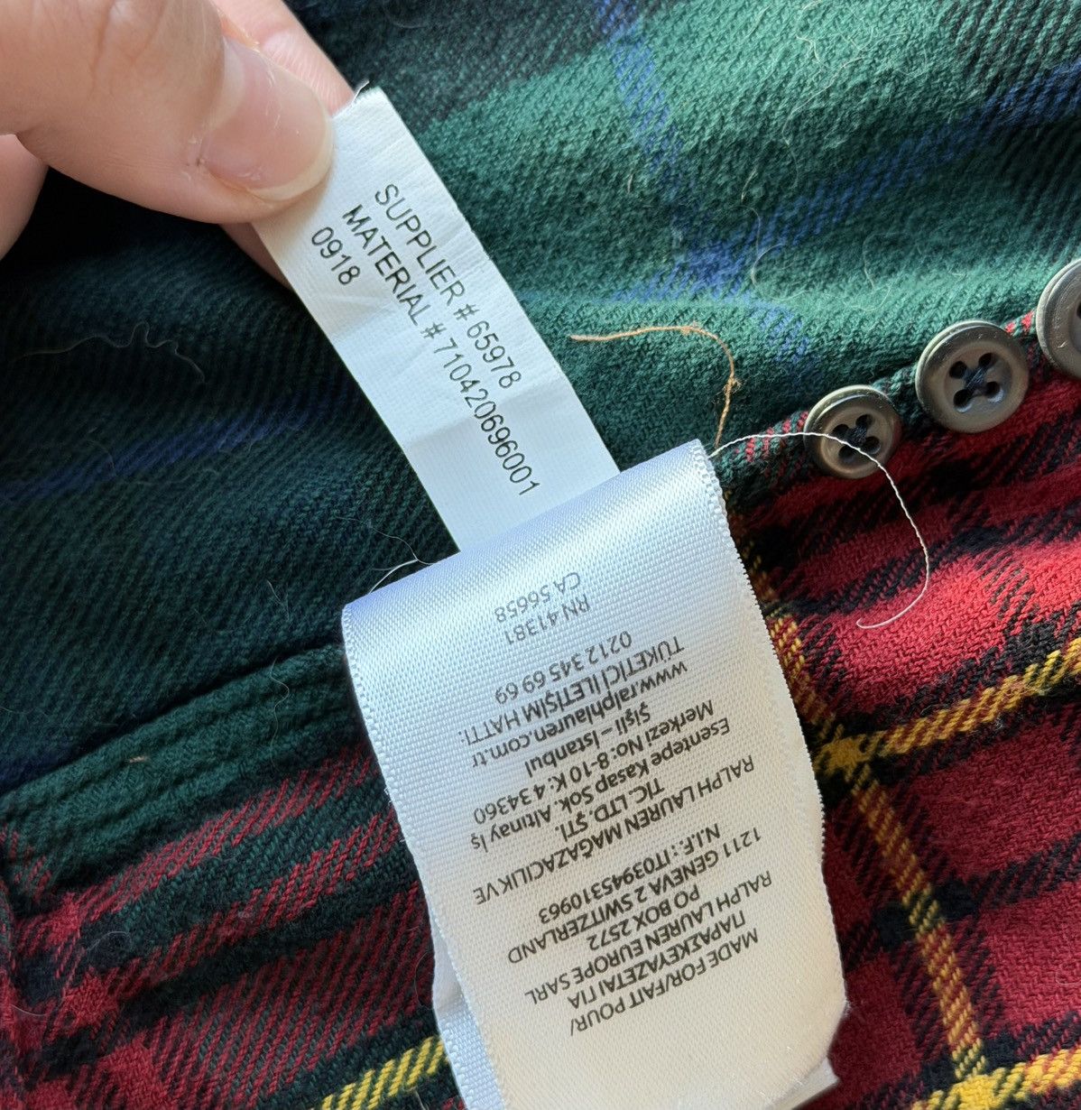 Ralph Lauren Palace Ralph Lauren BD Shirt Pieced Flannel Size US S / EU 44-46 / 1 - 4 Thumbnail