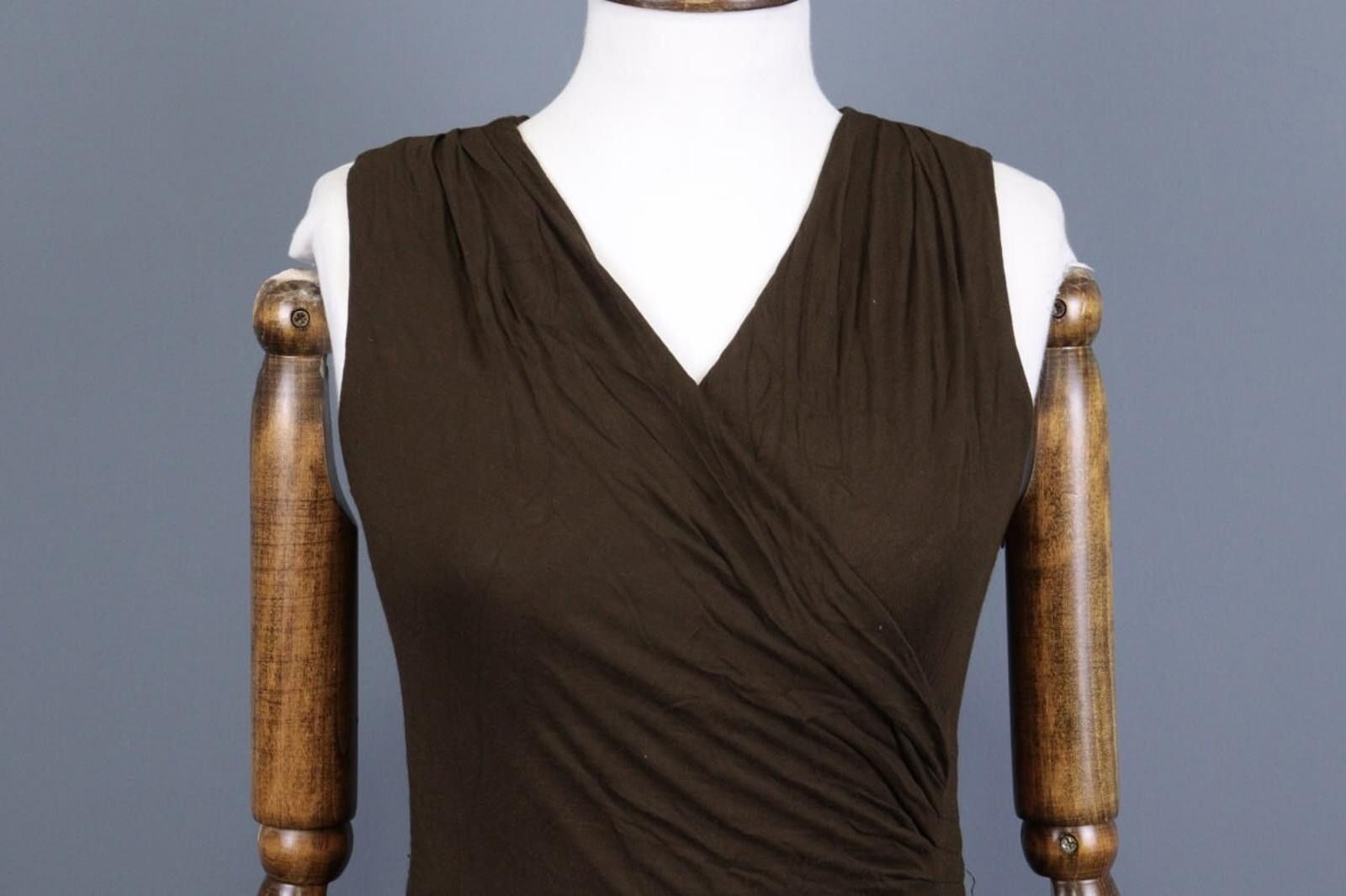 Lauren Ralph Lauren Lauren Ralph Lauren Brown Bodycon Tank Midi Dress XS Size XS / US 0-2 / IT 36-38 - 2 Thumbnail