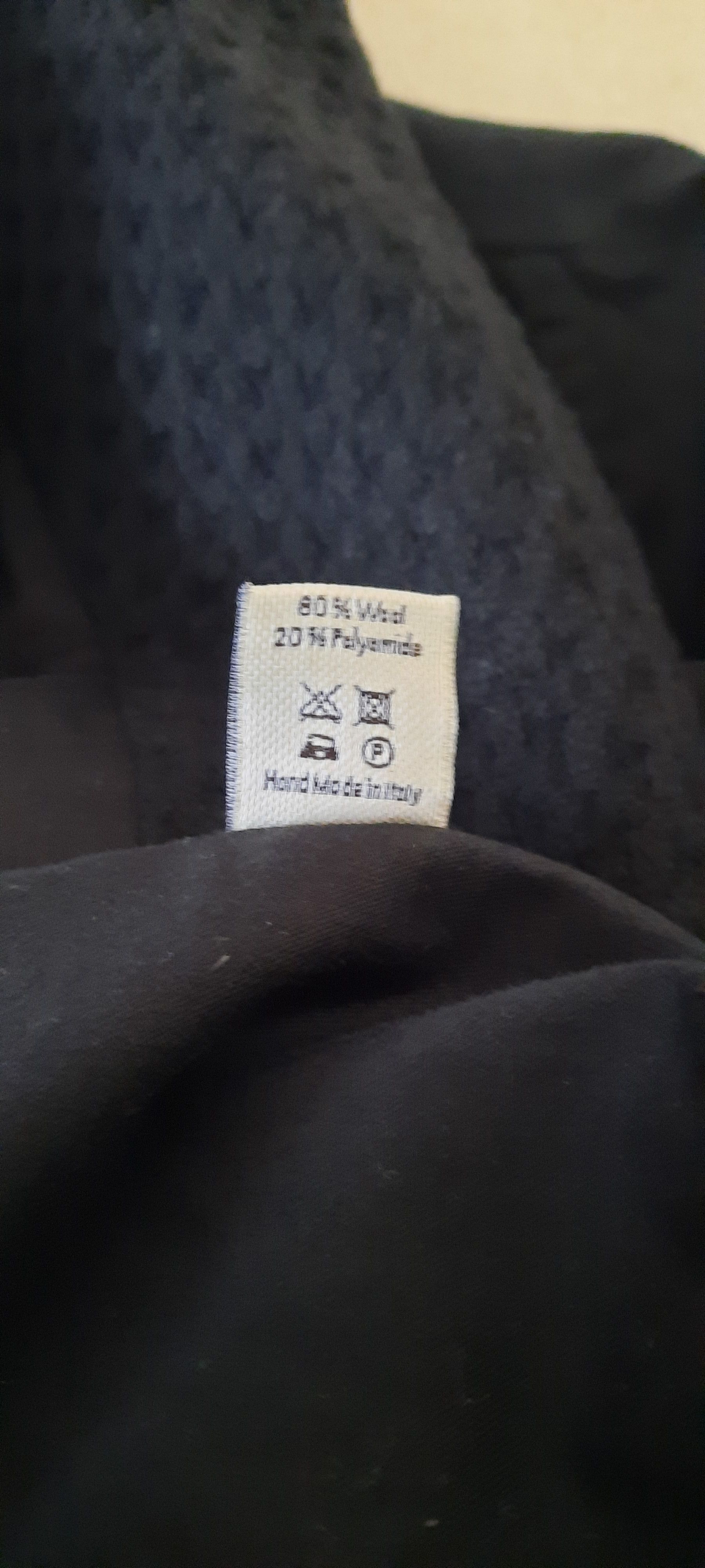 830 SIGN Men’s Wool Jacket Waffle Structure Black M