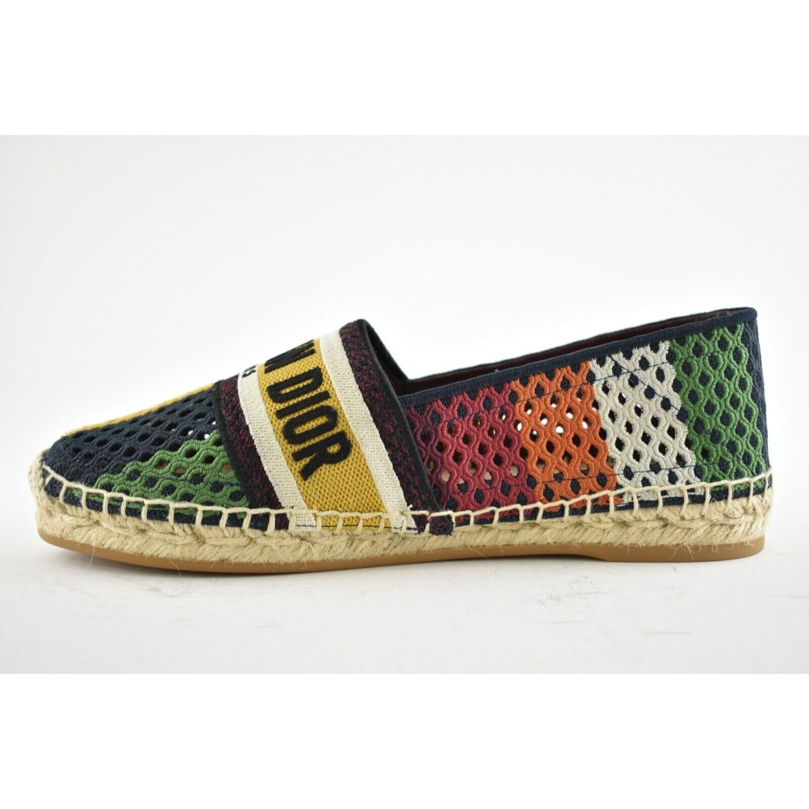 Dior Dior Granville Embroider Multicolor Espadrille Flat 37.5 Size US 7.5 / IT 37.5 - 8 Thumbnail
