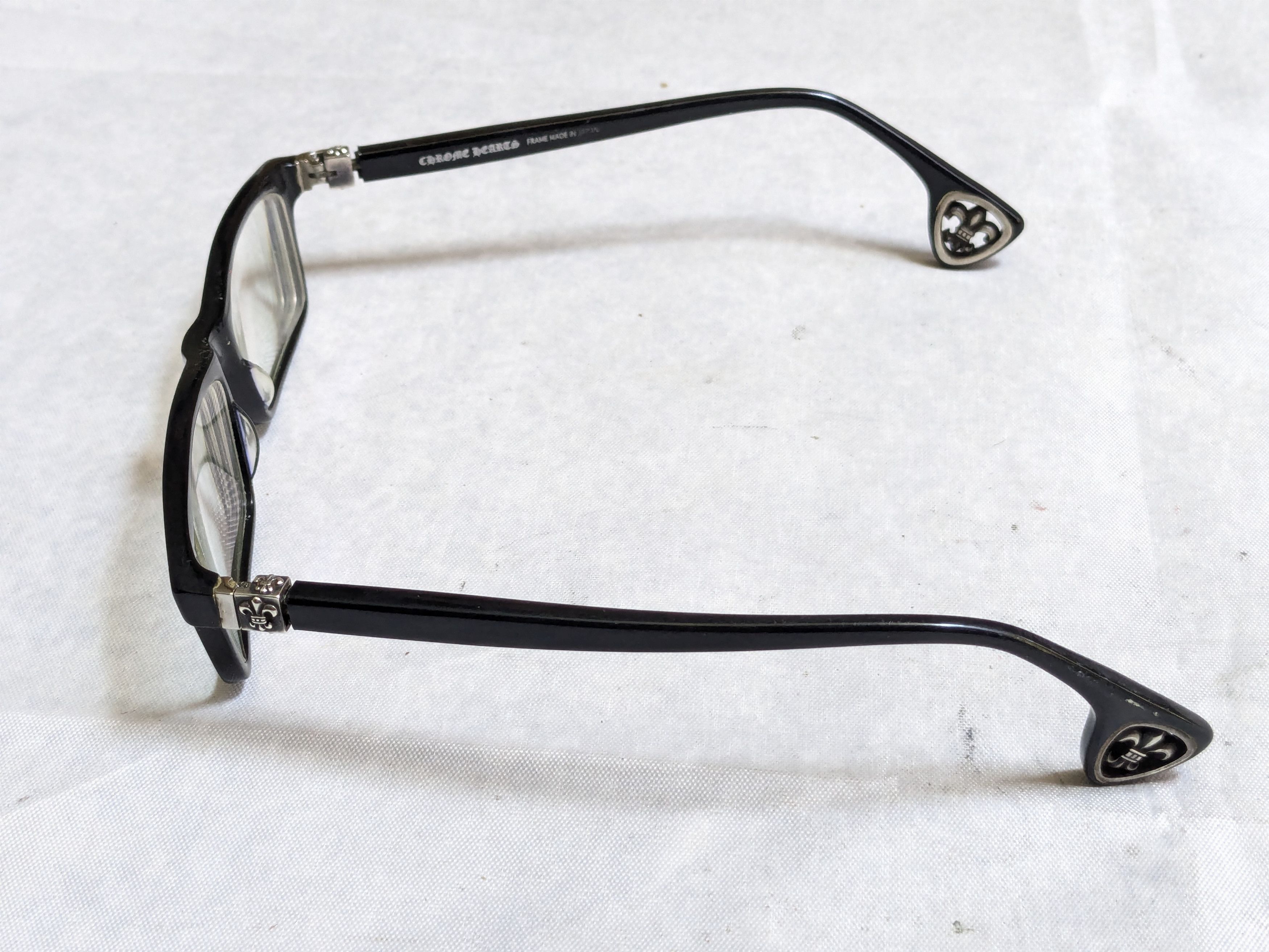 Chrome Hearts Chrome Hearts Jablome Glasses Black Sterling Silver Cross Size ONE SIZE - 3 Thumbnail