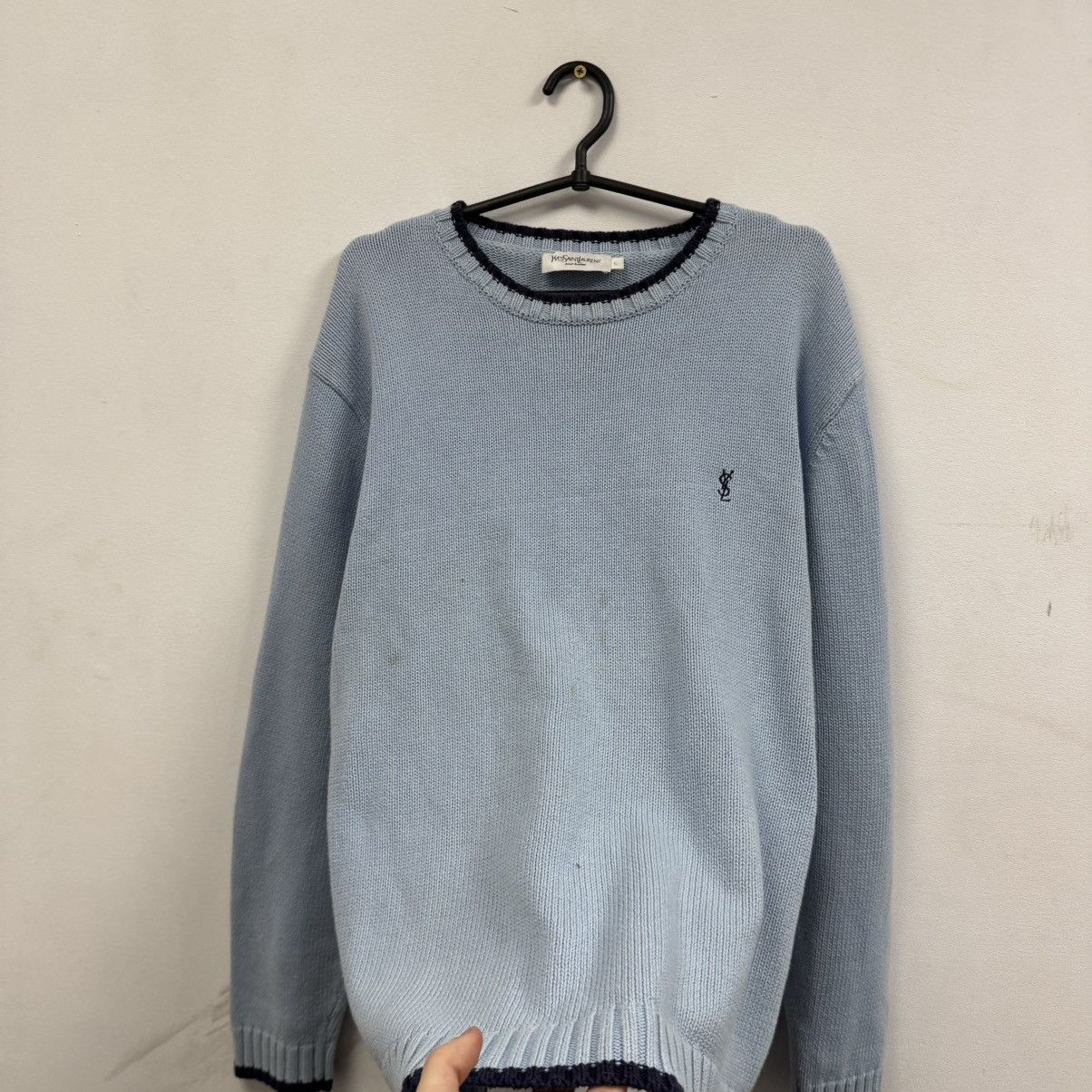 Yves Saint Laurent Vintage Yves Saint Lauren knit Sweatshirt Size US L / EU 52-54 / 3 - 3 Thumbnail