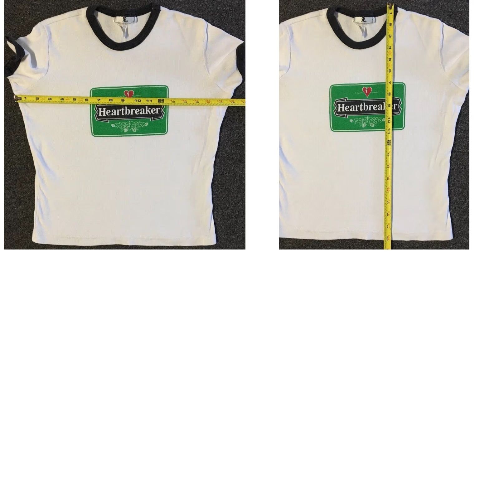 Vintage Vtg Heartbreaker Heineken Faded Parody Ringer Shirt M Funny Grunge Emo 90s Y2K Size M / US 6-8 / IT 42-44 - 10 Thumbnail