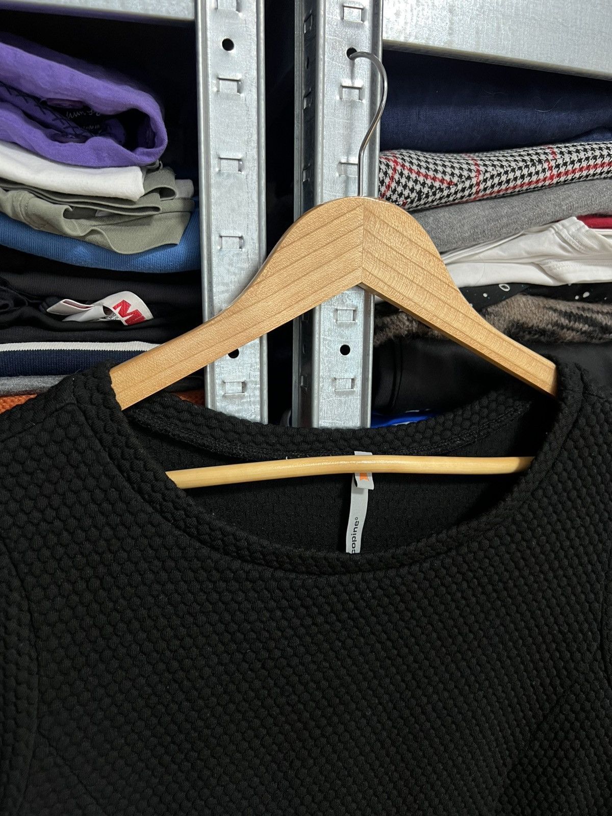 Cop Copine Y2K Cop Copine Black Sweatshirt Long Sleeves Ruffle Sweater Size M / US 6-8 / IT 42-44 - 2 Thumbnail