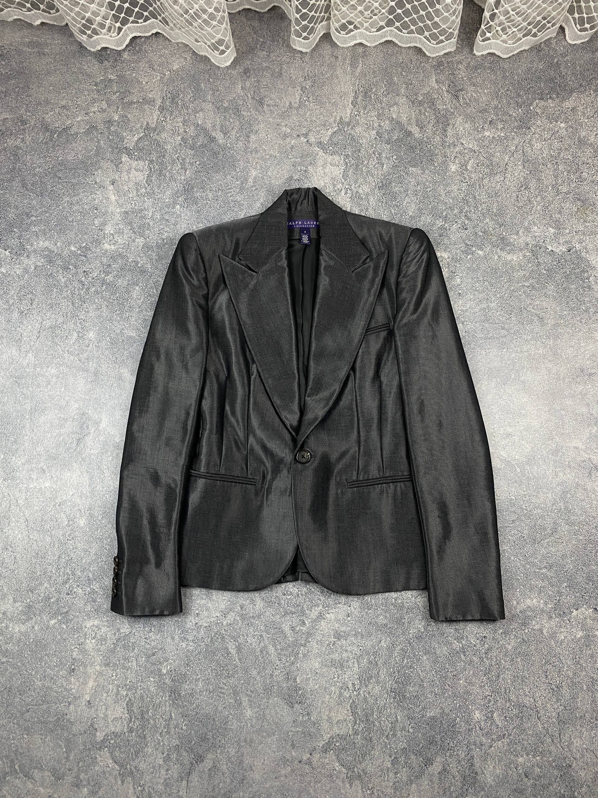 Polo Ralph Lauren Ralph Lauren Purple Label Glossy Style Blazer Jacket Size XS / US 0-2 / IT 36-38 - 1 Thumbnail