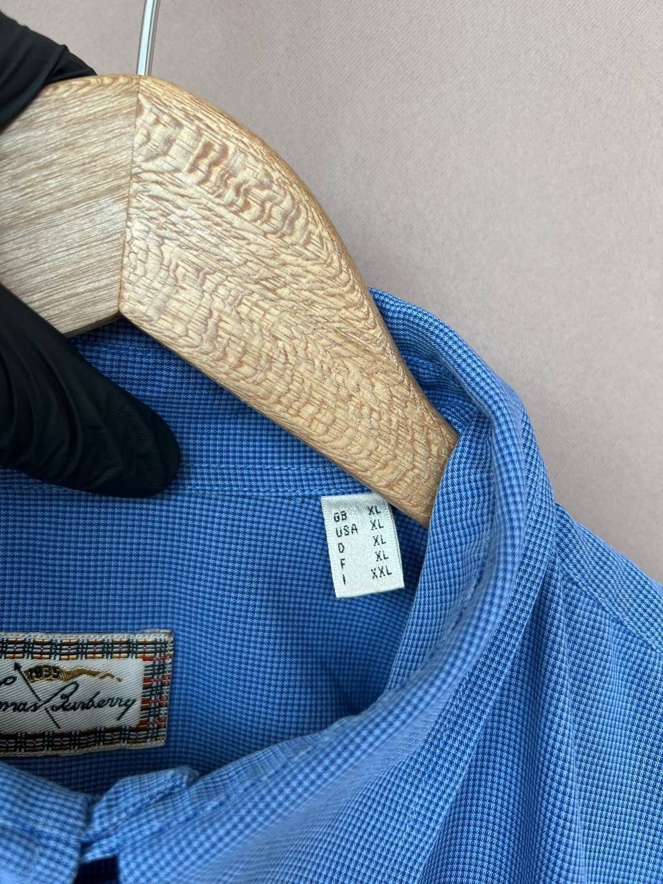 Burberry Thomas Burberry Vintage Button Down Shirt Mens Size XL Size US XL / EU 56 / 4 - 12 Thumbnail