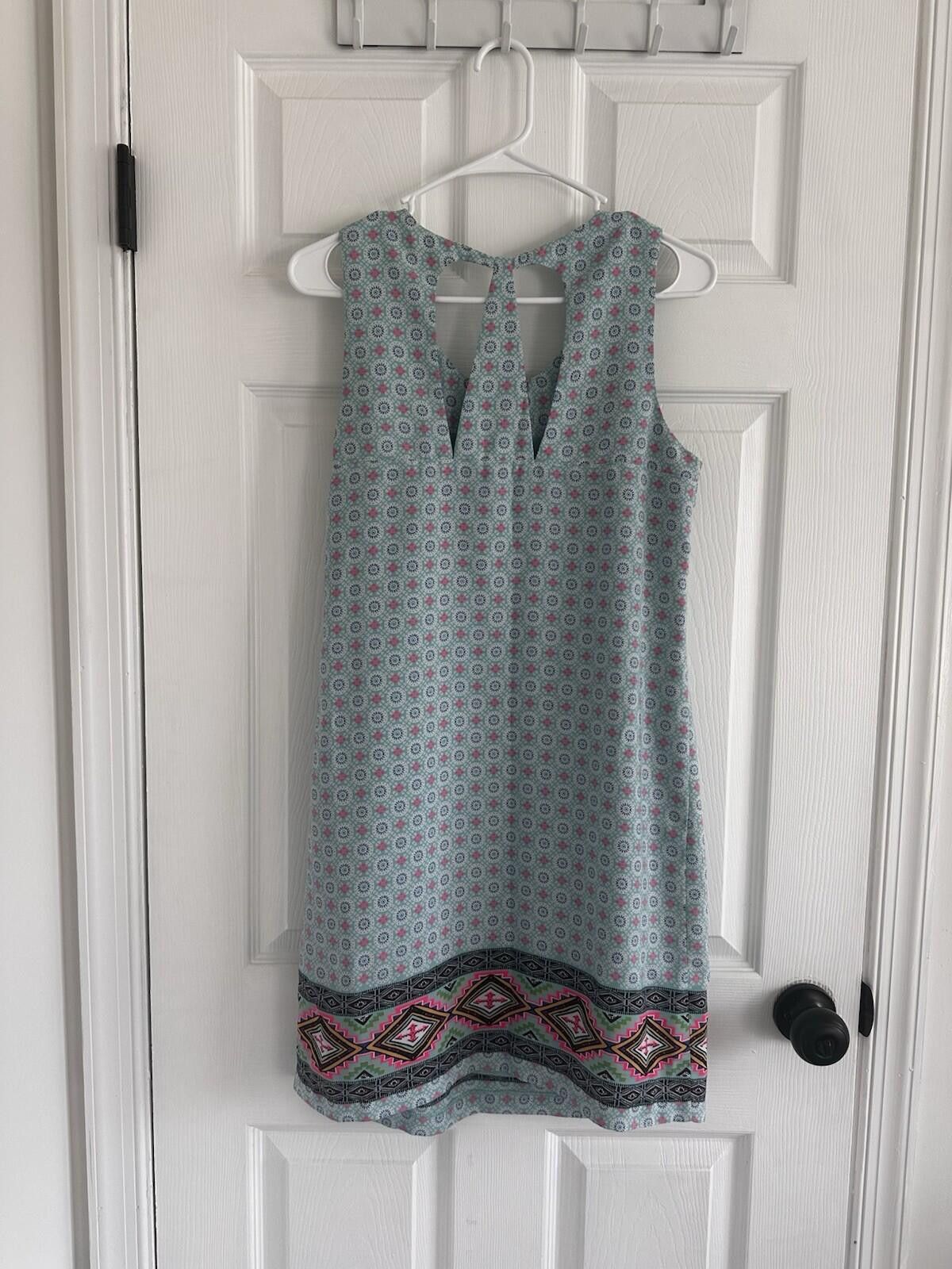 Other Skies Are Blue Aztec Sleeveless Shift Beach Summer Dress SM Size S / US 4 / IT 40 - 3 Thumbnail