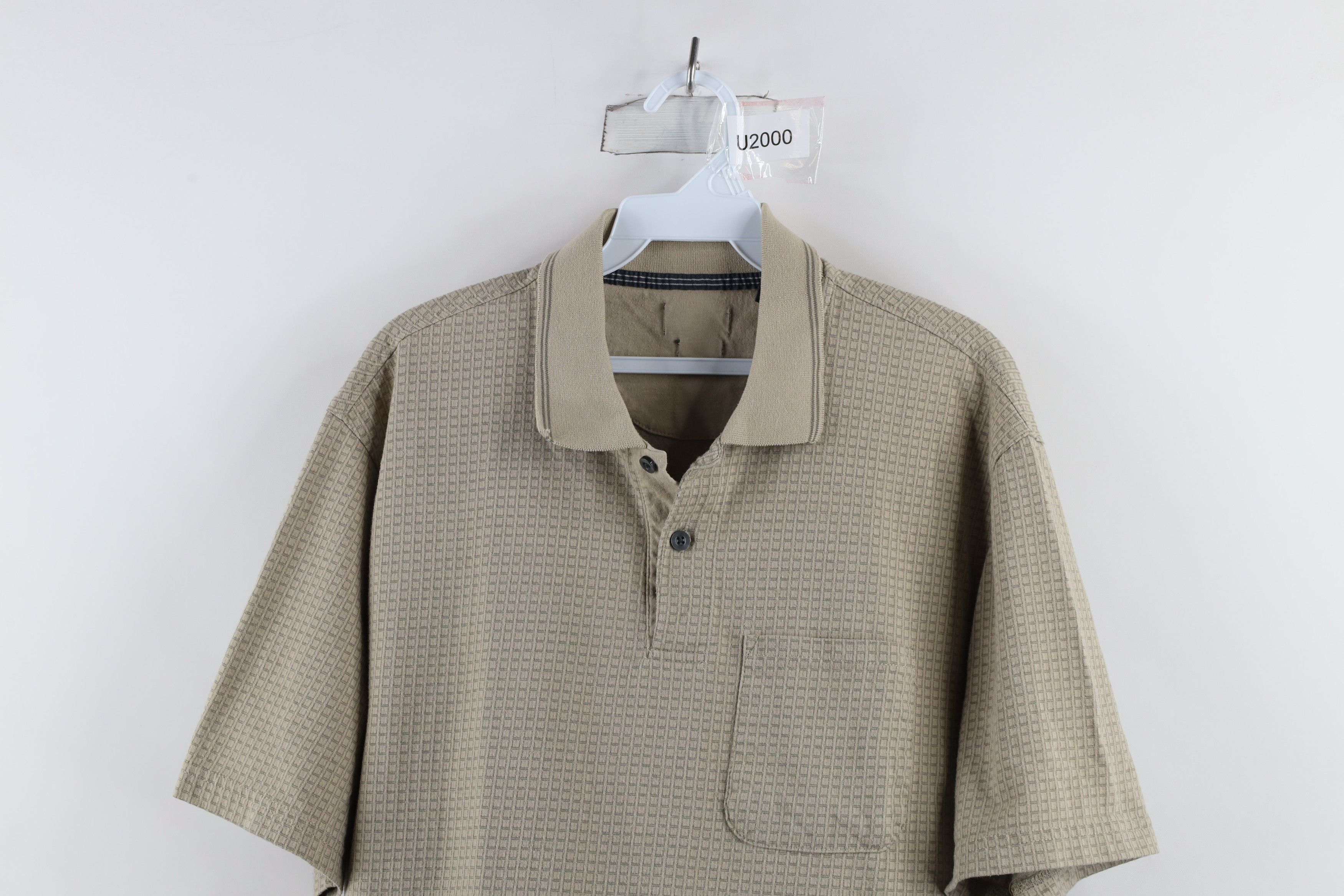 Vintage Vintage 90s Streetwear Geometric Collared Golf Polo Shirt Size US L / EU 52-54 / 3 - 2 Thumbnail