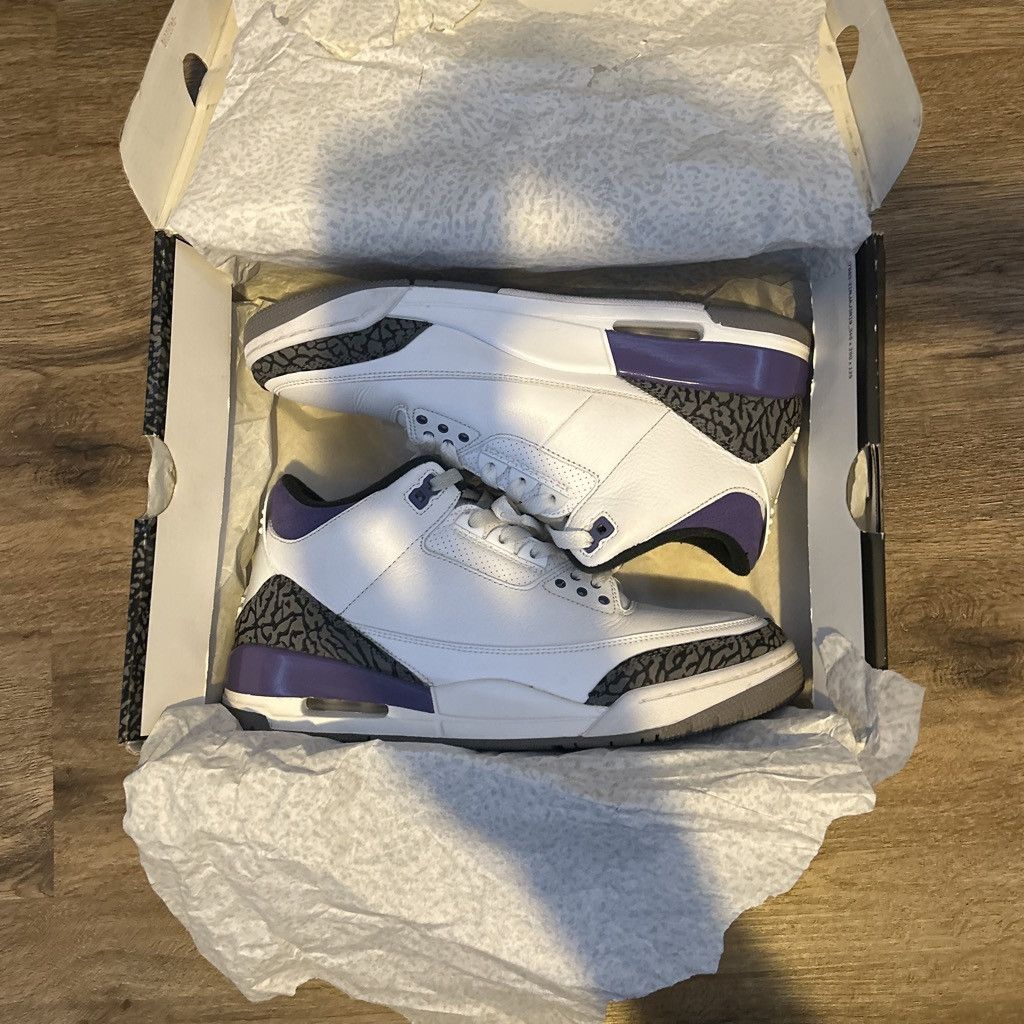 Jordan Brand Air Jordan 3 Retro Dark Iris Size US 10.5 / EU 43-44 - 6 Thumbnail