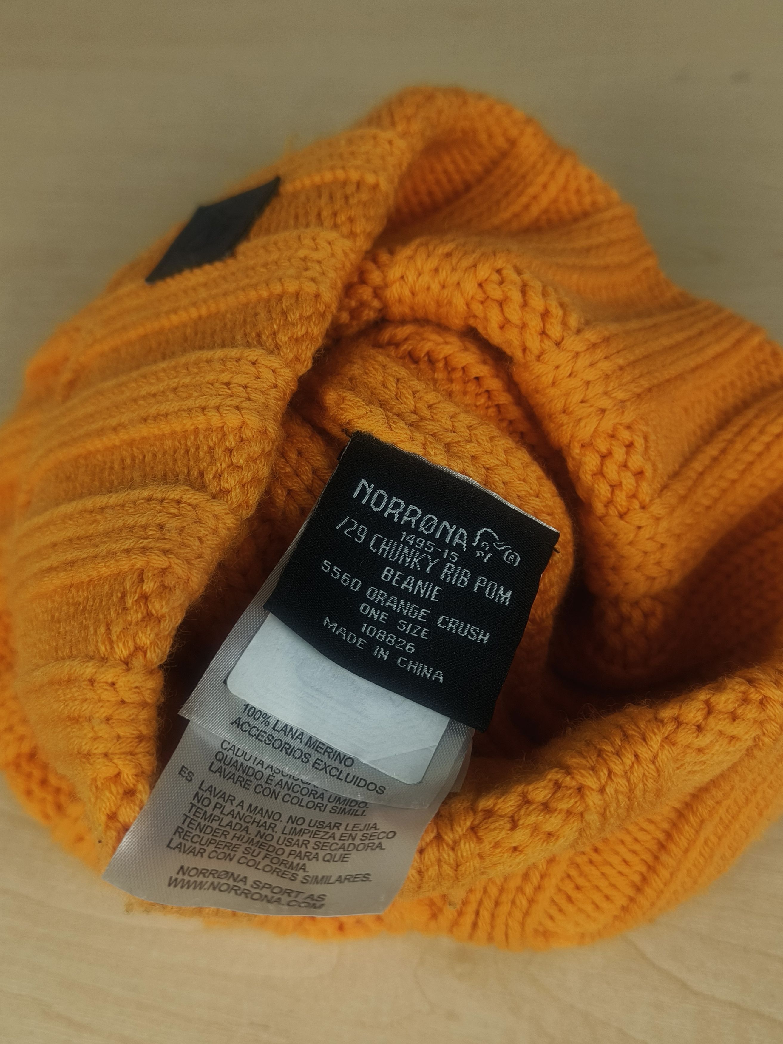 Norrona Norrøna Chunky Rib Knit Pom Beanie Hat Winter Ski One Size Size ONE SIZE - 3 Thumbnail