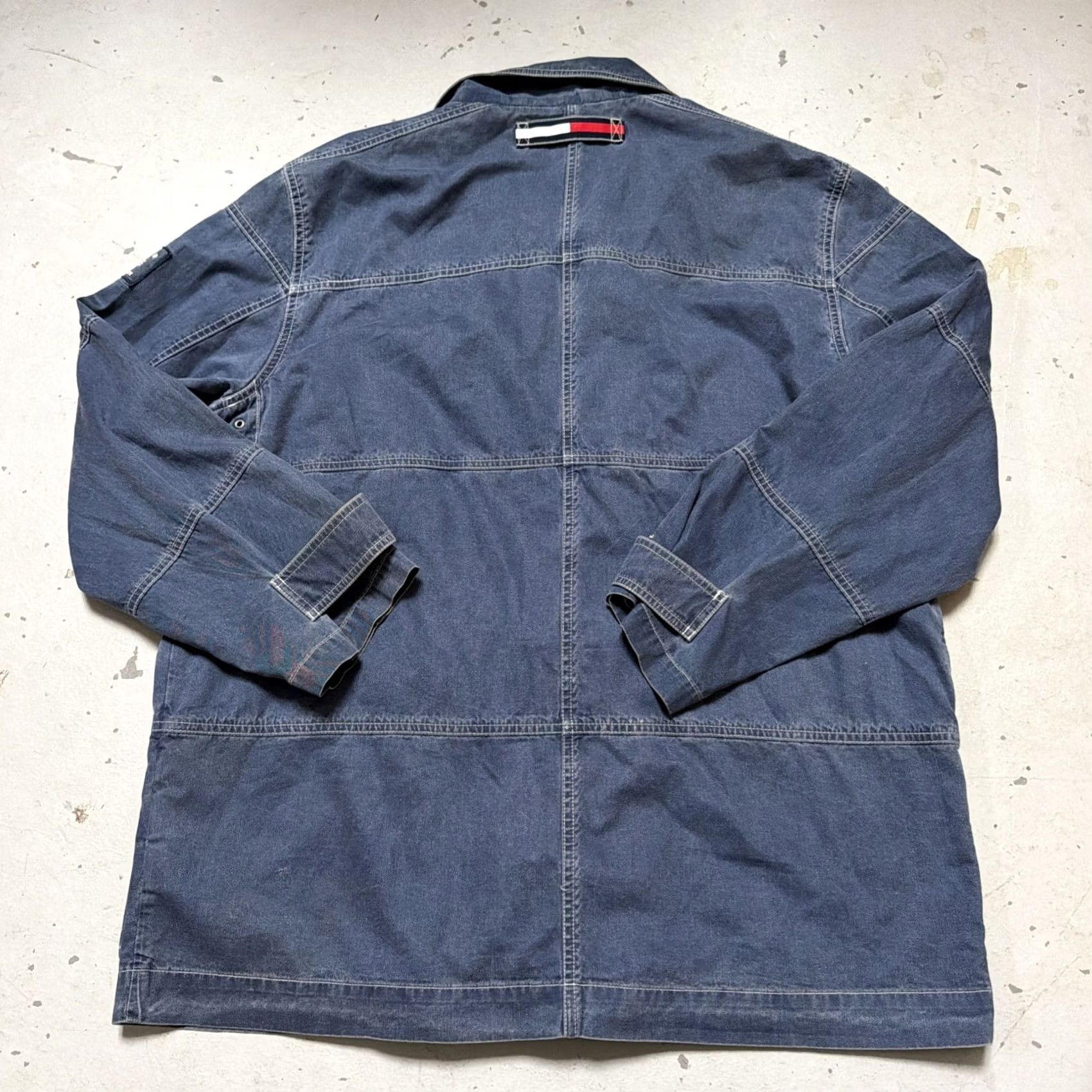 Tommy Hilfiger TOMMY HILFIGER Fireman Clasp Jacket Work Vintage? XL Unisex Adults Cotton Blue 90s Military Firefighter Uniform Workwear Size US XL / EU 56 / 4 - 7 Thumbnail