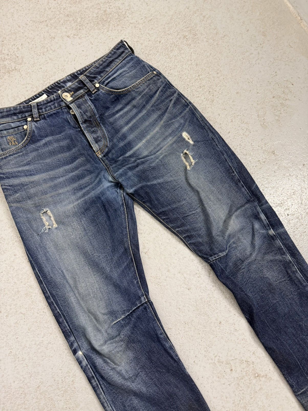 Brunello Cucinelli Brunello Cucinelli Distressed Jeans Size US 32 / EU 48 - 3 Thumbnail