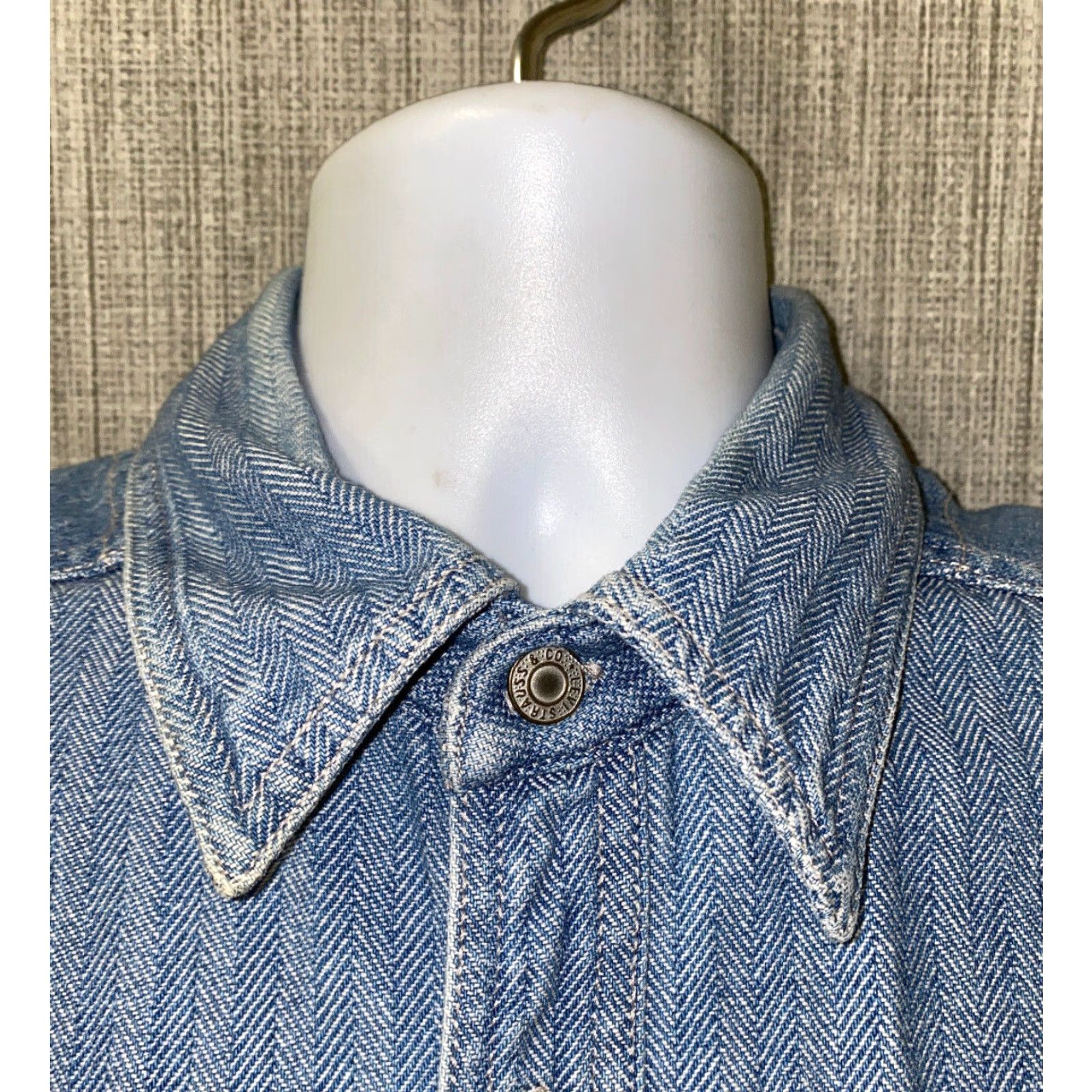 Levi's Levi's Men's Blue Cotton Long Sleeve Button-Up Shirt Size L Casual Formal Everyday Size US L / EU 52-54 / 3 - 3 Thumbnail