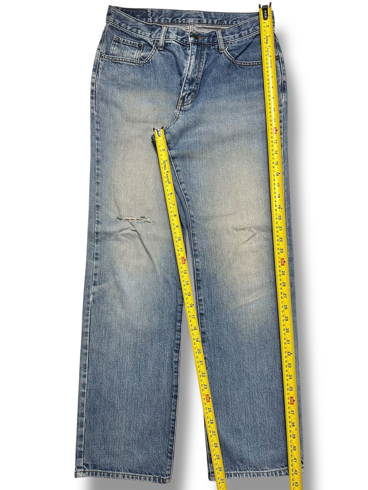Japanese Brand Vintage IN Blue Denim Straight Leg Jeans with Faded Wash Size US 32 / EU 48 - 17 Thumbnail