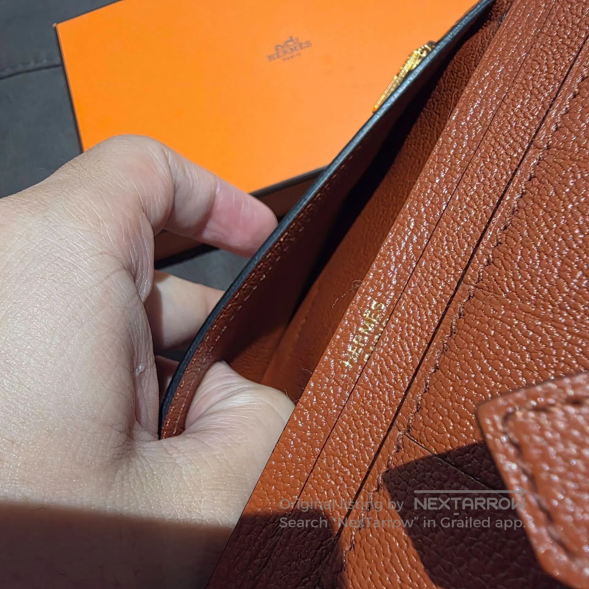 Hermes Hermes BearnGold buckle leather wallet Size ONE SIZE - 8 Thumbnail