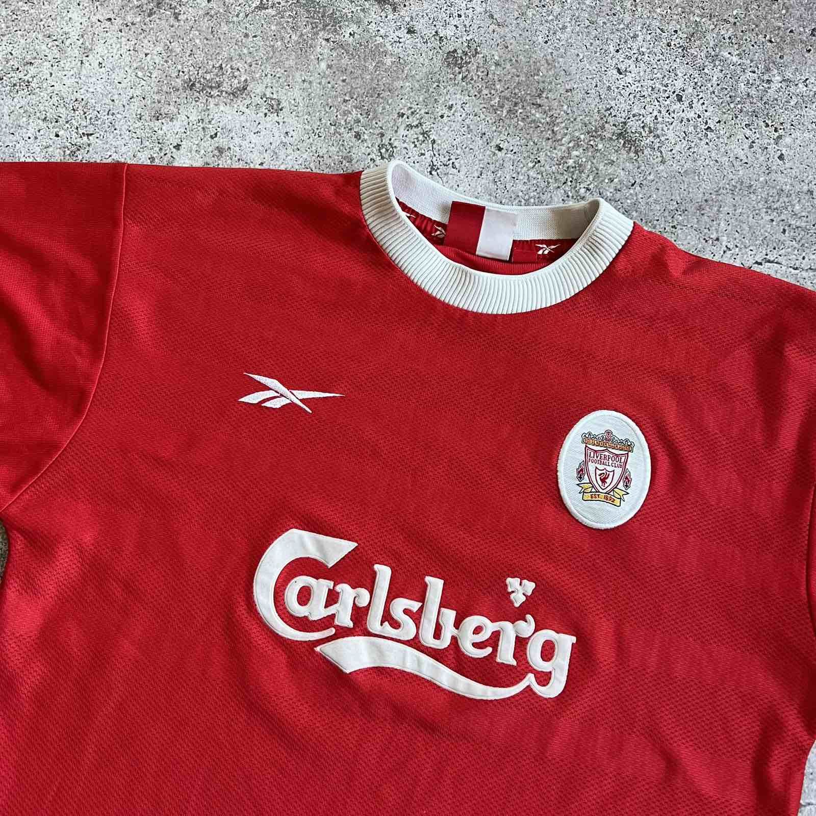 Vintage Rare Vintage 1997-98 Liverpool FC Home Soccer Jersey Sz L Size US L / EU 52-54 / 3 - 2 Thumbnail