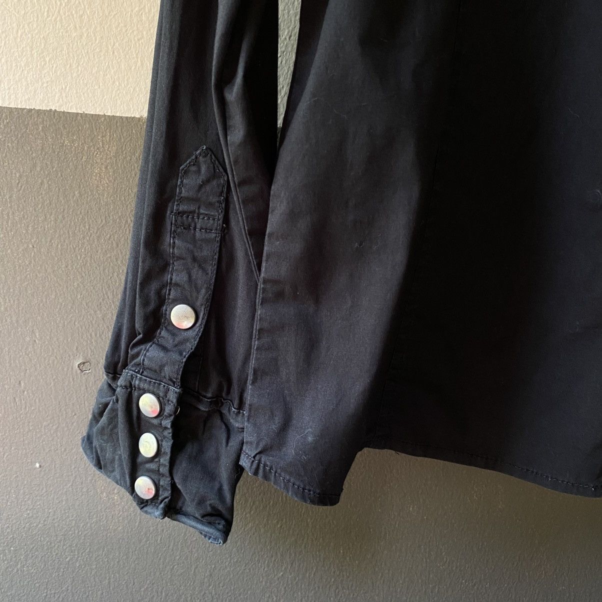Japanese Brand Punk Presque Tout Black Snap-Button Shirt Size S / US 4 / IT 40 - 10 Thumbnail