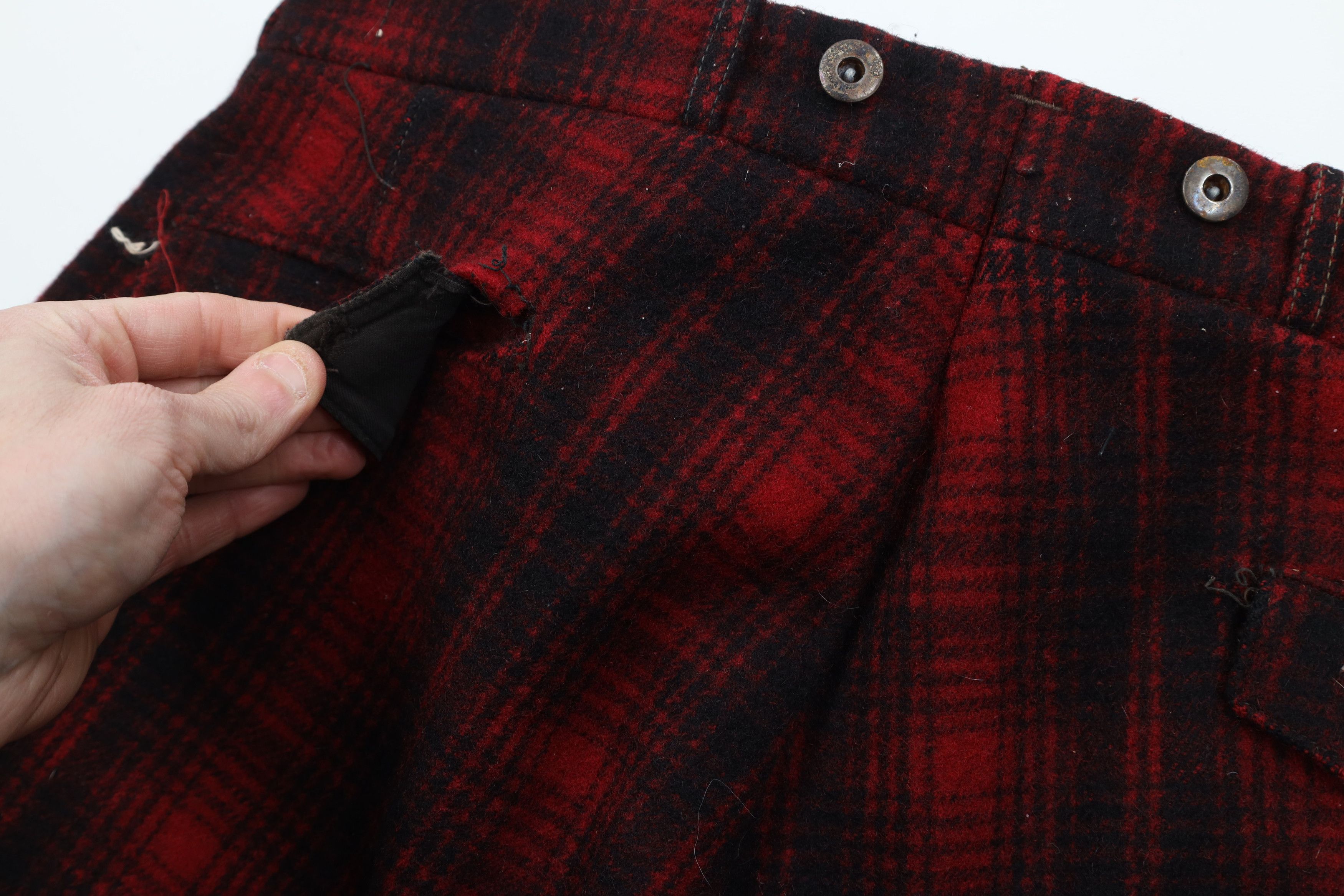 Woolrich Woolen Mills Vintage 70s Woolrich Heavy Wool Knickers Pants Plaid USA Size US 38 / EU 54 - 16 Thumbnail