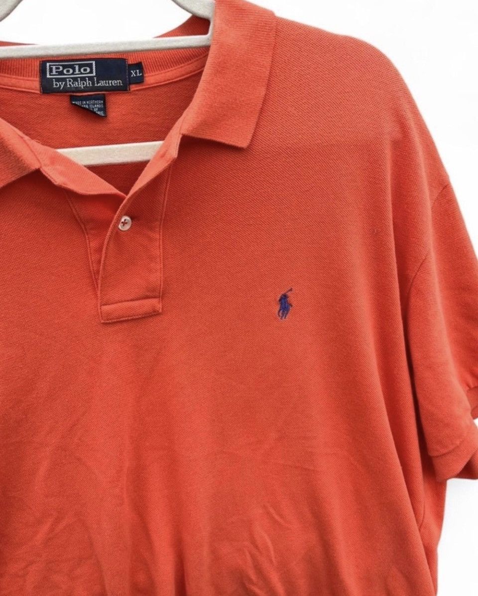 Polo Ralph Lauren Vintage Polo Ralph Lauren Pique Polo Shirt Orange XL Size US XL / EU 56 / 4 - 5 Thumbnail