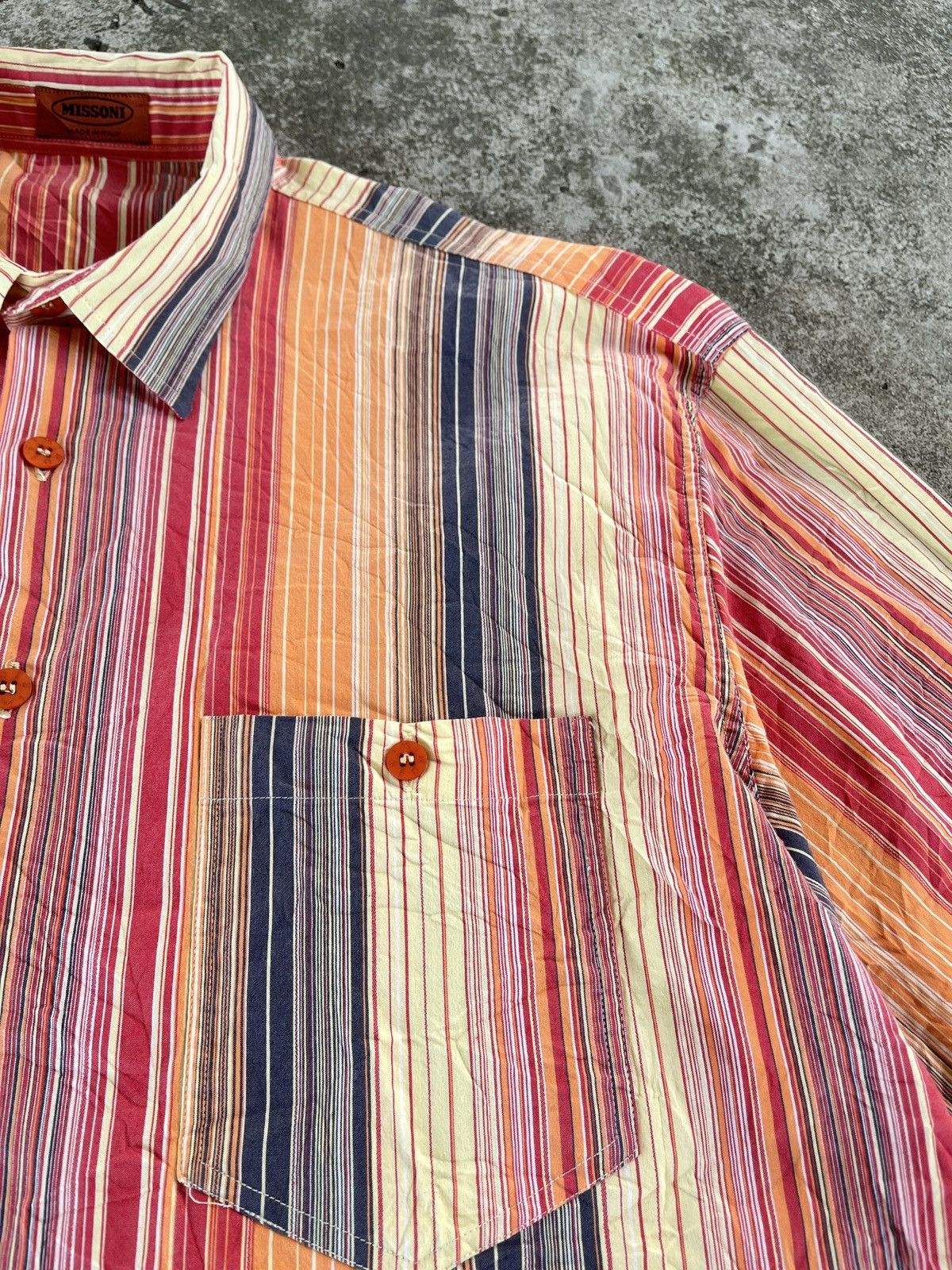 Missoni 90s missoni multi color shirt Size US L / EU 52-54 / 3 - 5 Thumbnail
