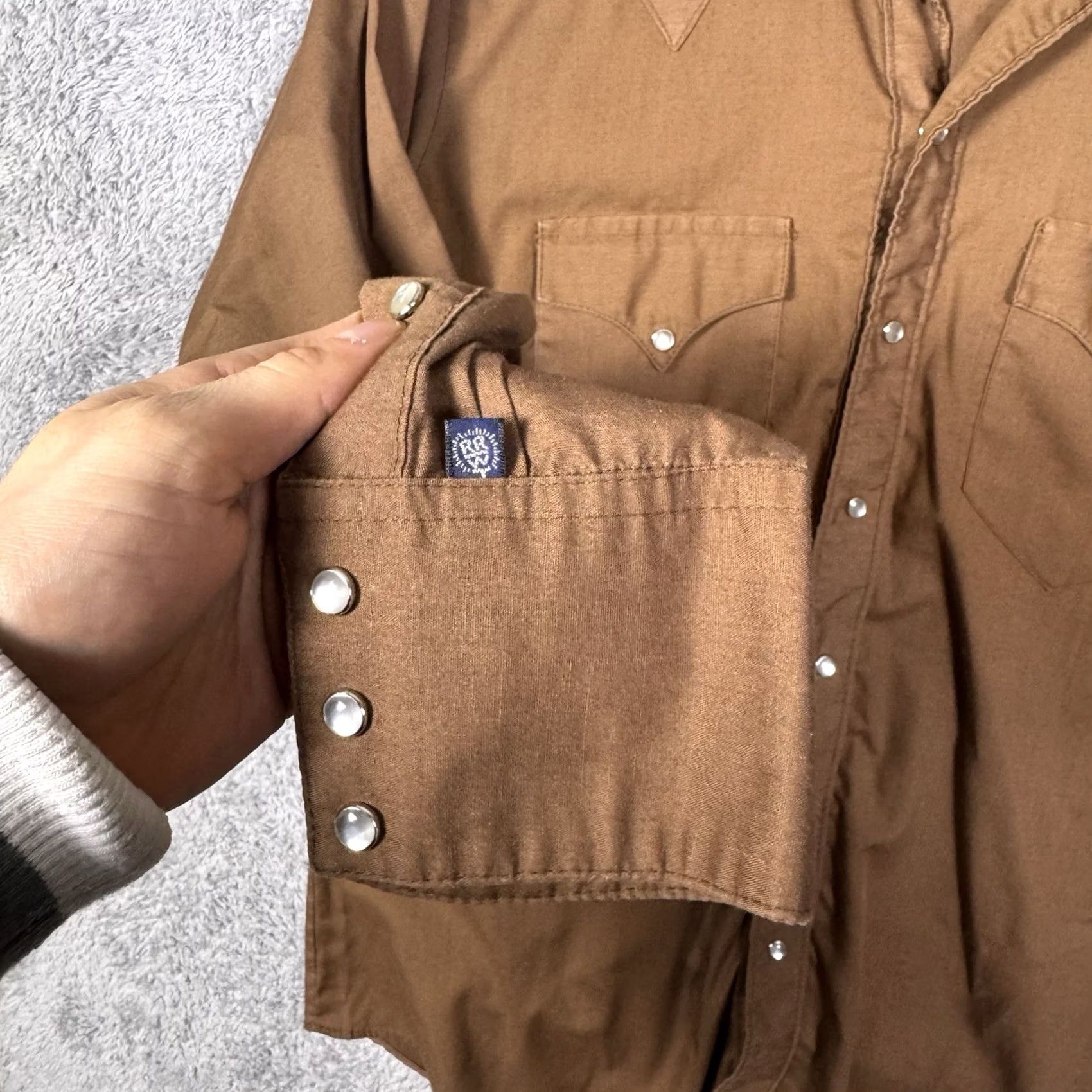 Rockmount Ranch Wear Rockmount Ranch Wear Tru-West Shirt Mens M 16 Custom Fit USA Made Pearl Snap - 80s, 90s, Cowboy, Dad, Western Size US M / EU 48-50 / 2 - 4 Thumbnail