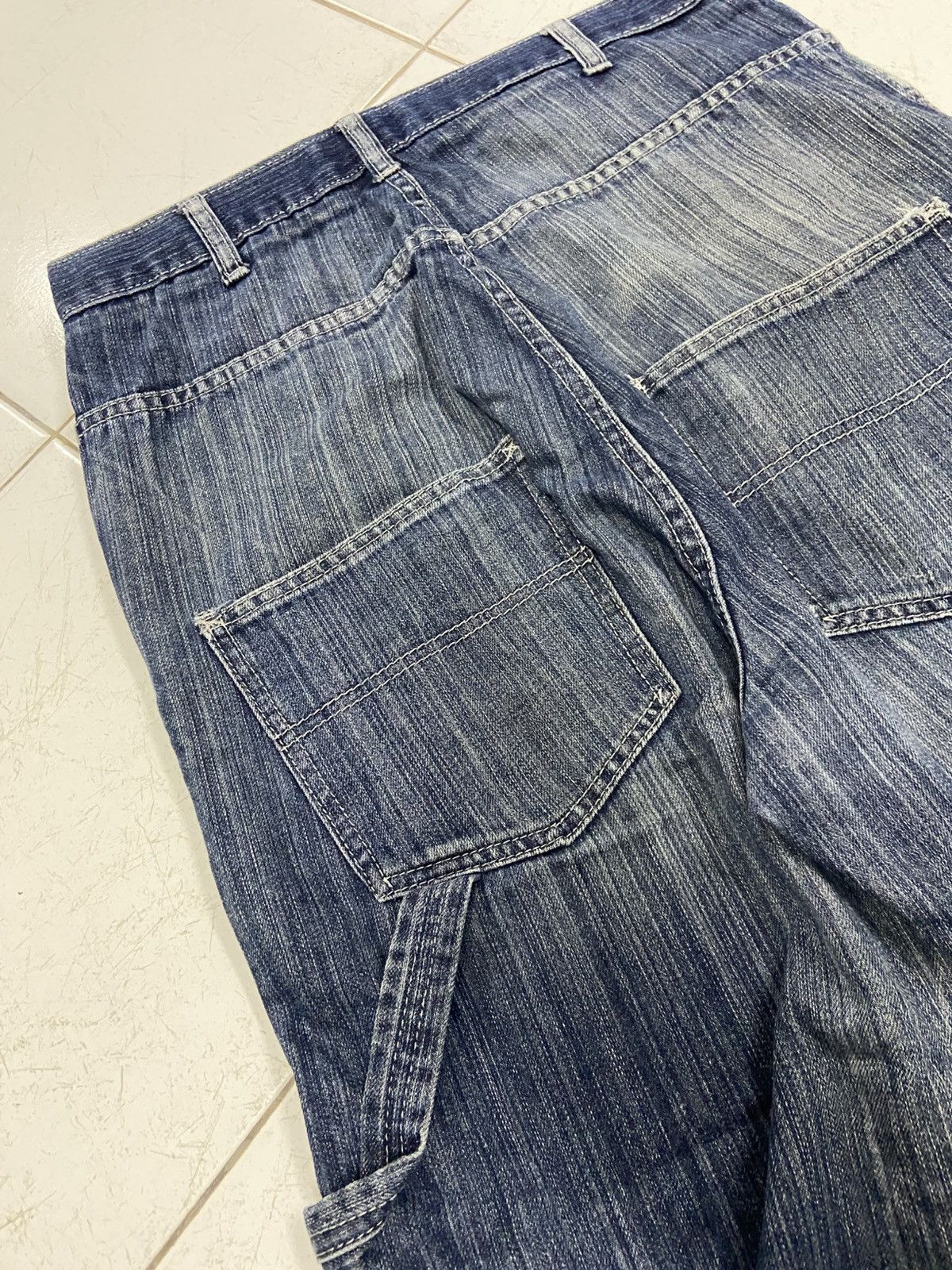Japanese Brand JUNGLE STORM DROP CROTH CARPENTER DENIM JEANS Size US 30 / EU 46 - 8 Thumbnail
