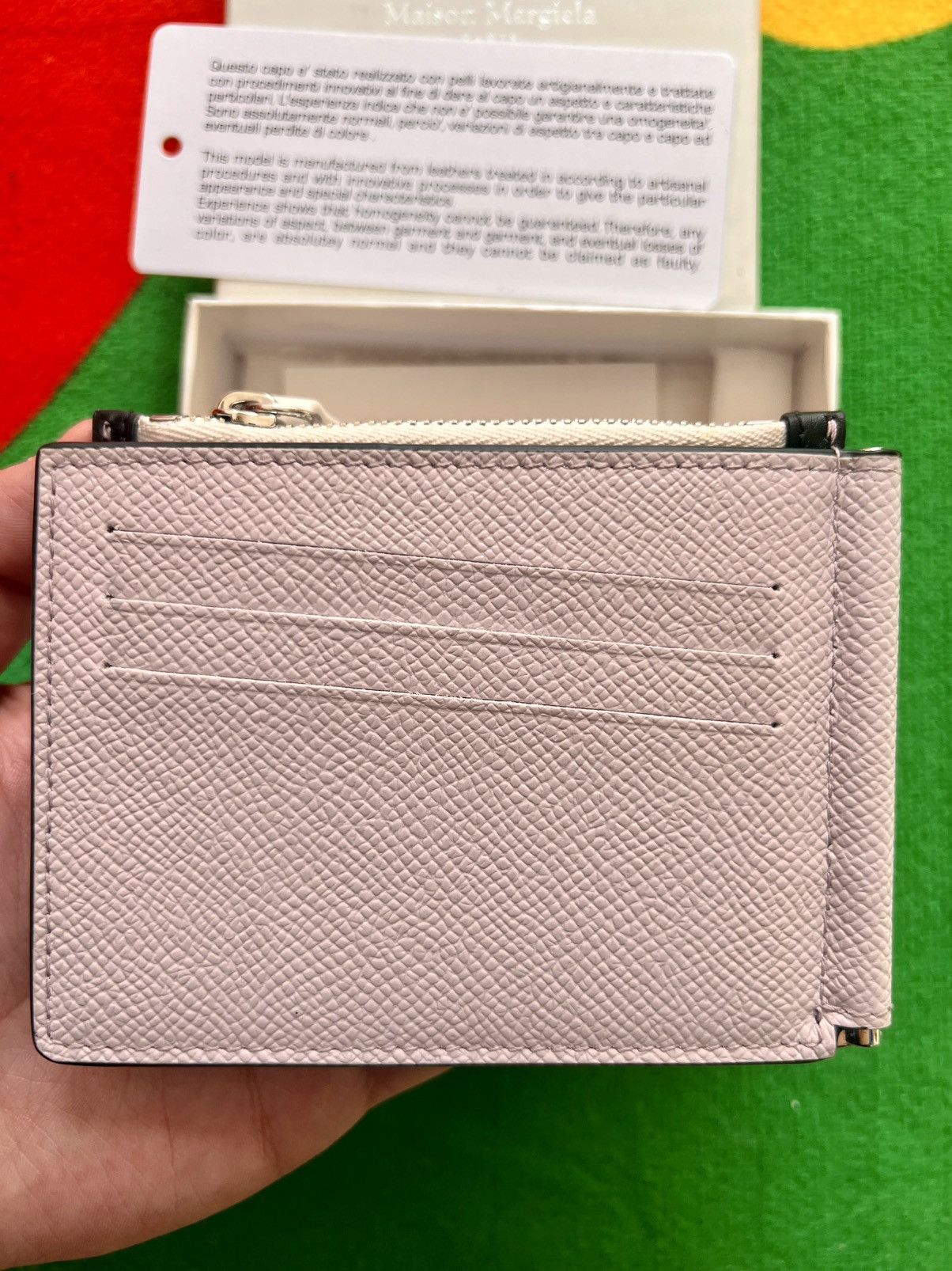 Maison Margiela Maison Margiela Leather Zip Card Holder Wallet Black clip Size ONE SIZE - 5 Thumbnail