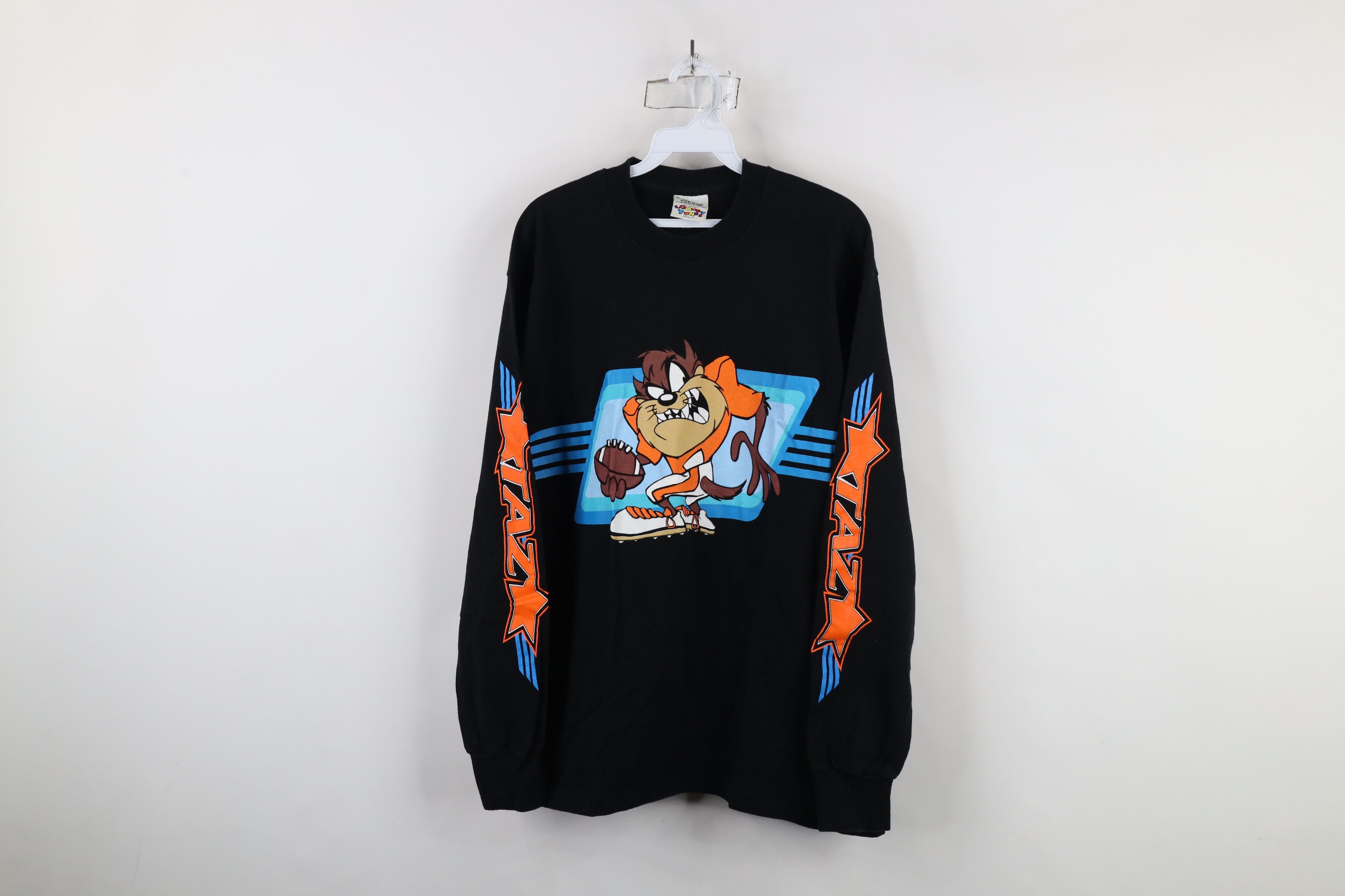 Vintage Vintage 90s Looney Tunes Football Long Sleeve T-Shirt USA Size US M / EU 48-50 / 2 - 1 Thumbnail