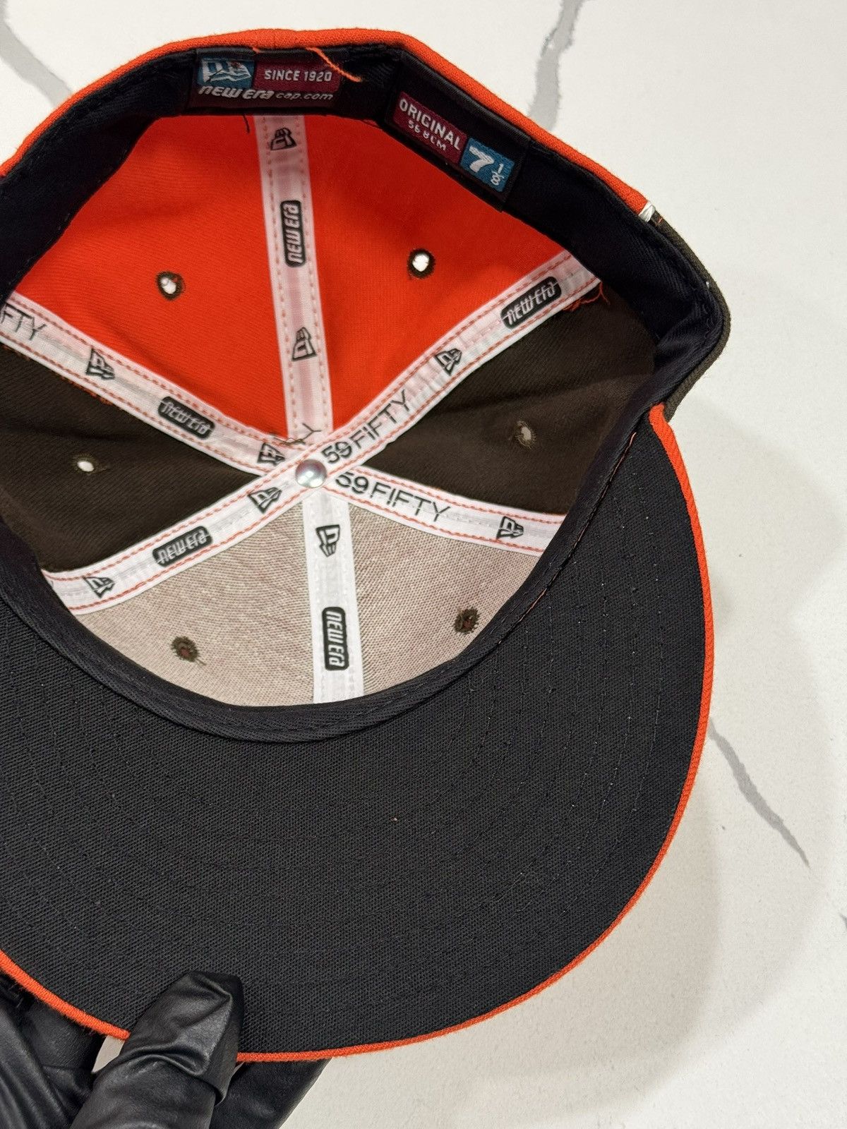 New Era Vintage New Era Cleveland Browns Fitted Cap Size ONE SIZE - 13 Thumbnail