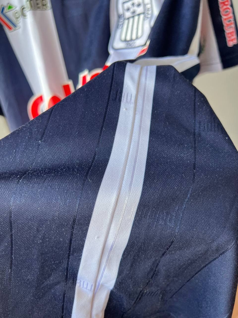 Vintage 1995 ALIANZA LIMA #10 MATCH WORN POLMER SOCCER JERSEY SHIRT Size US L / EU 52-54 / 3 - 15 Thumbnail