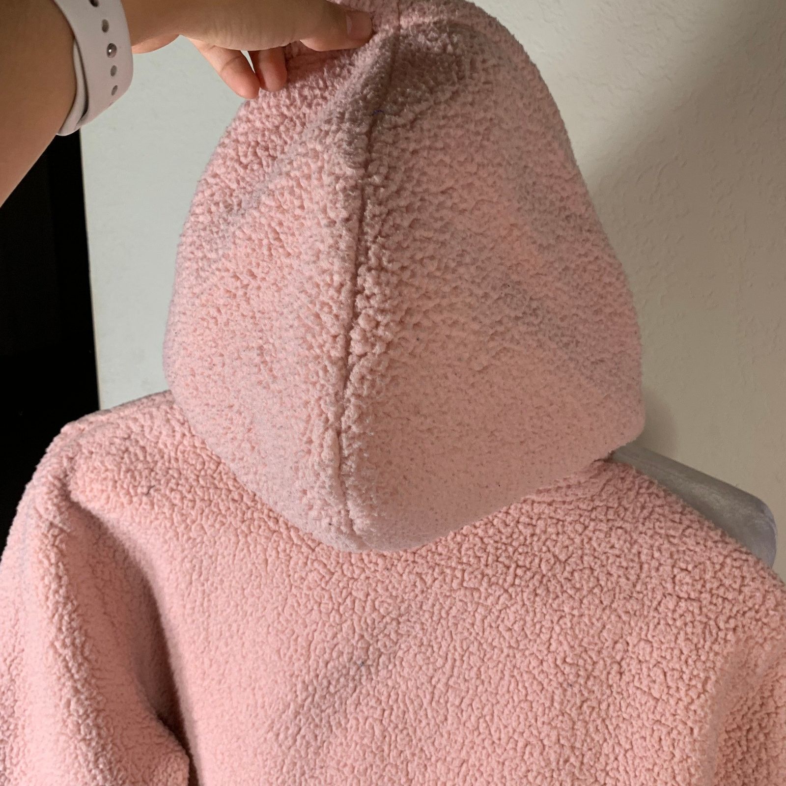 Fila FILA Pink Sherpa Pullover Women’s Hoodie Size S Size S / US 4 / IT 40 - 7 Thumbnail