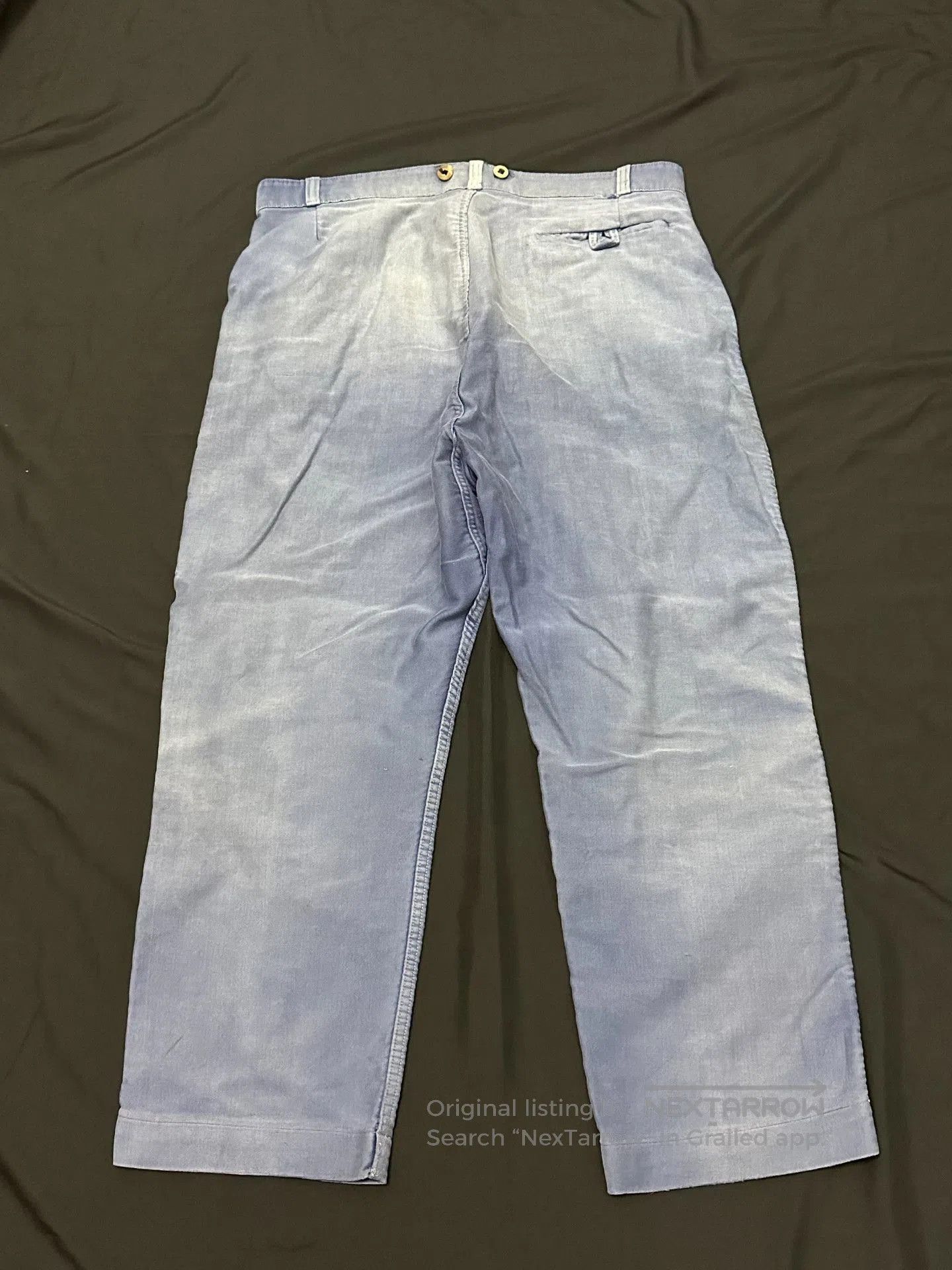 Vintage Vintage 40s Adolphe Lafont Moleskin Work Pants. Size US 31 - 6 Thumbnail