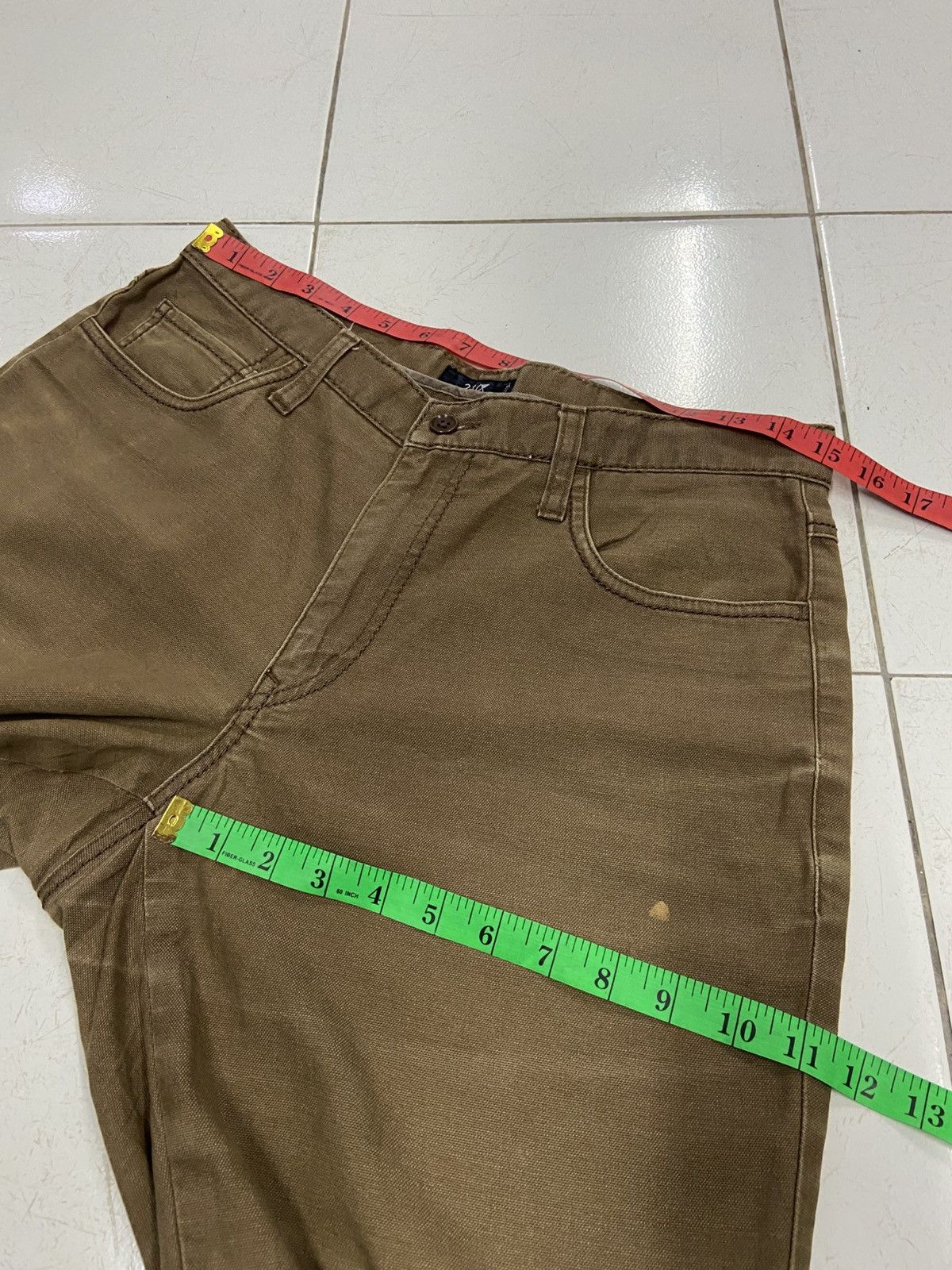 Japanese Brand 23 HOMME BROWN WORK TROUSERS PANTS Size US 30 / EU 46 - 11 Thumbnail