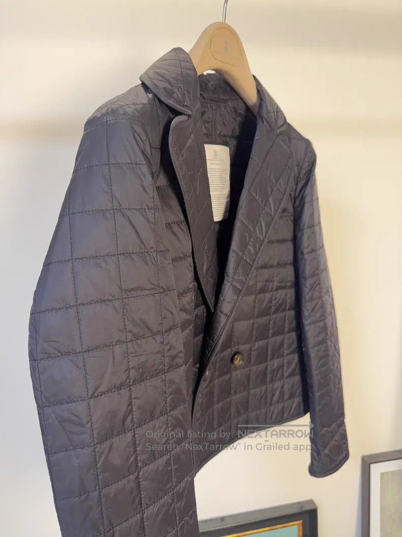 Brunello Cucinelli Brunello Cucinelli Plaid thin cotton coat Size XS / US 0-2 / IT 36-38 - 3 Thumbnail
