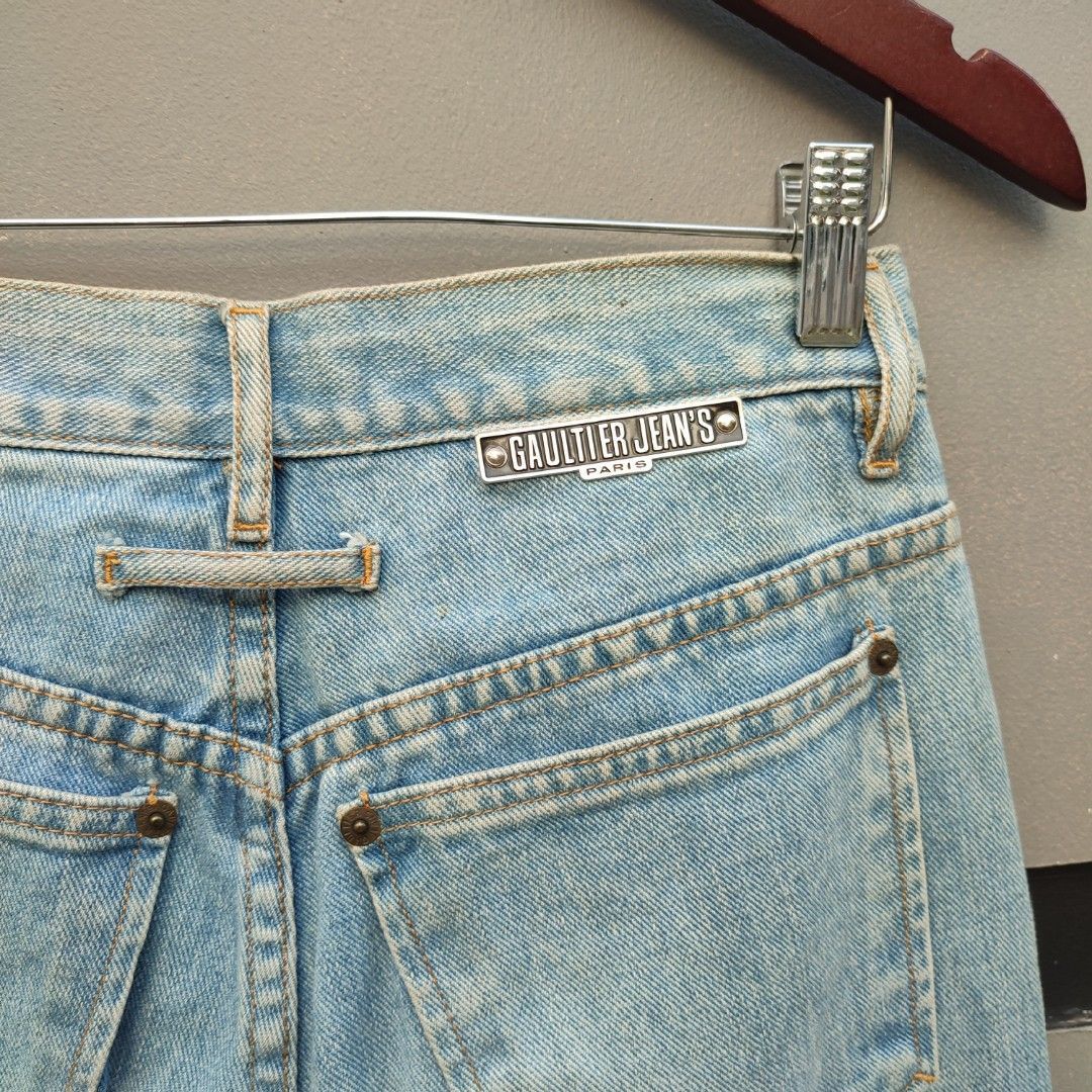 Jean Paul Gaultier × Vintage Vintage Gaultier Jeans Paris Blue Wash Jeans Denim Size US 27 - 4 Thumbnail